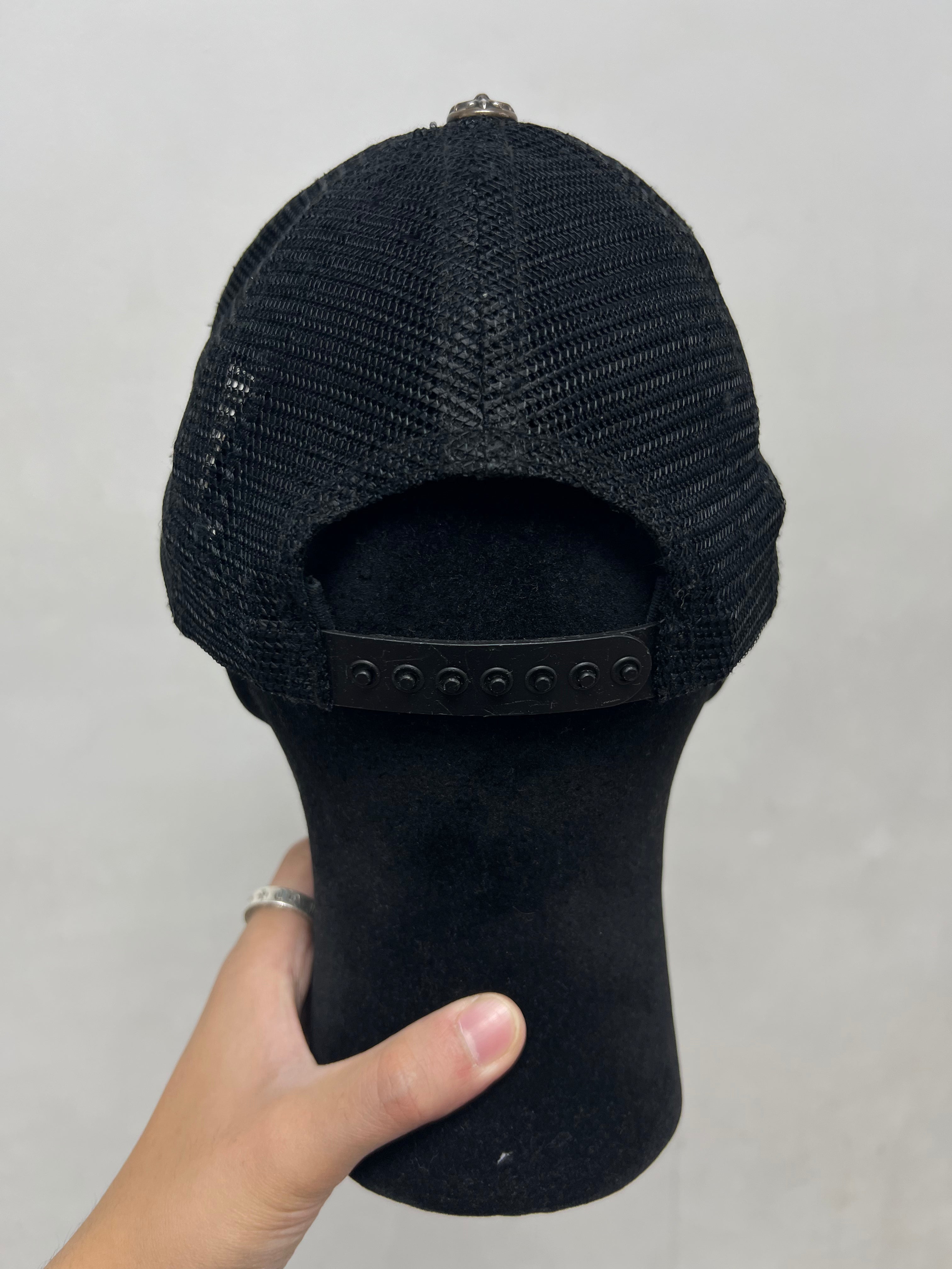 Chrome Hearts Black White CH Hollywood Trucker Hat