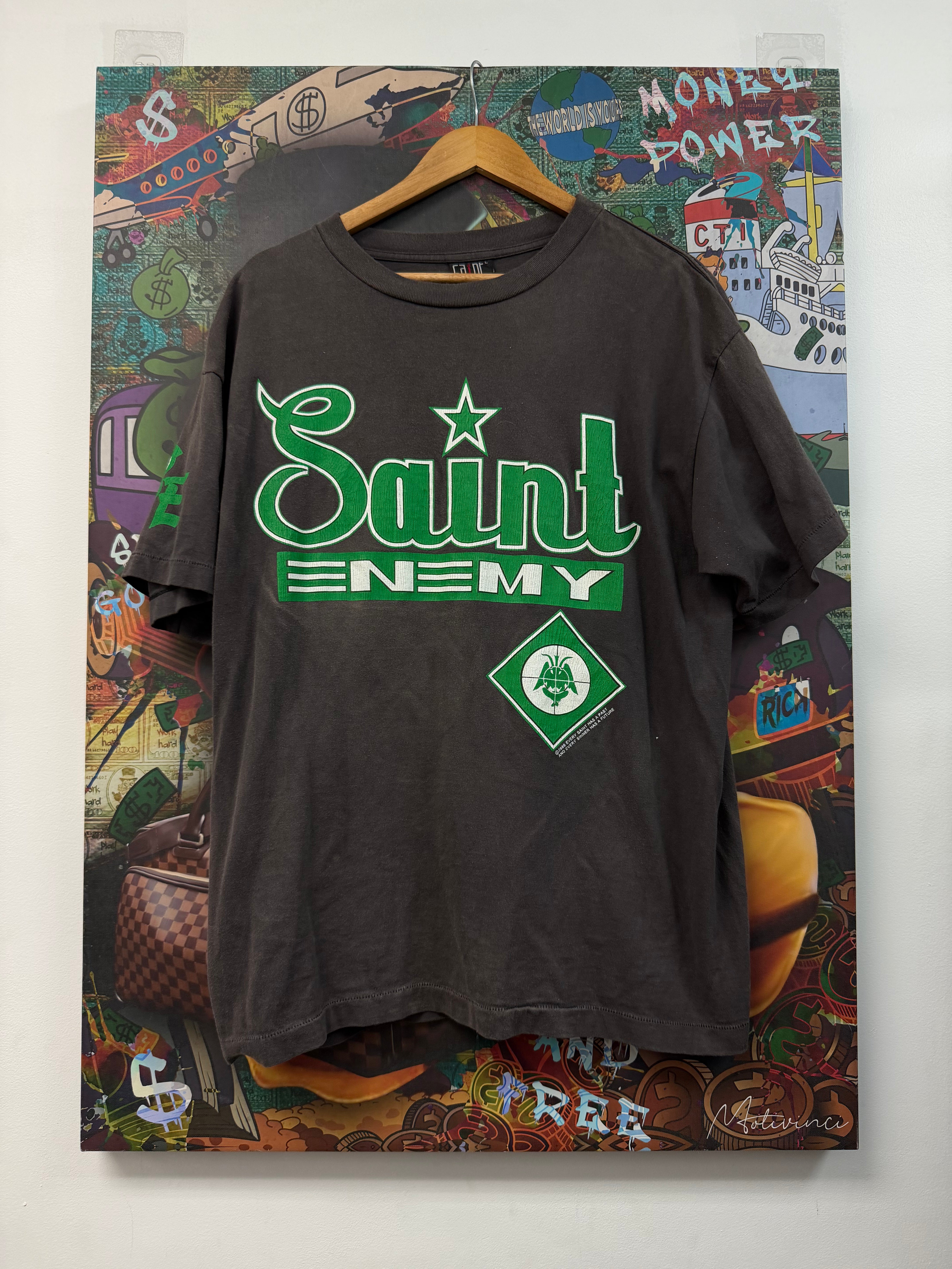 Saint Michael Public Enemy Green Tee