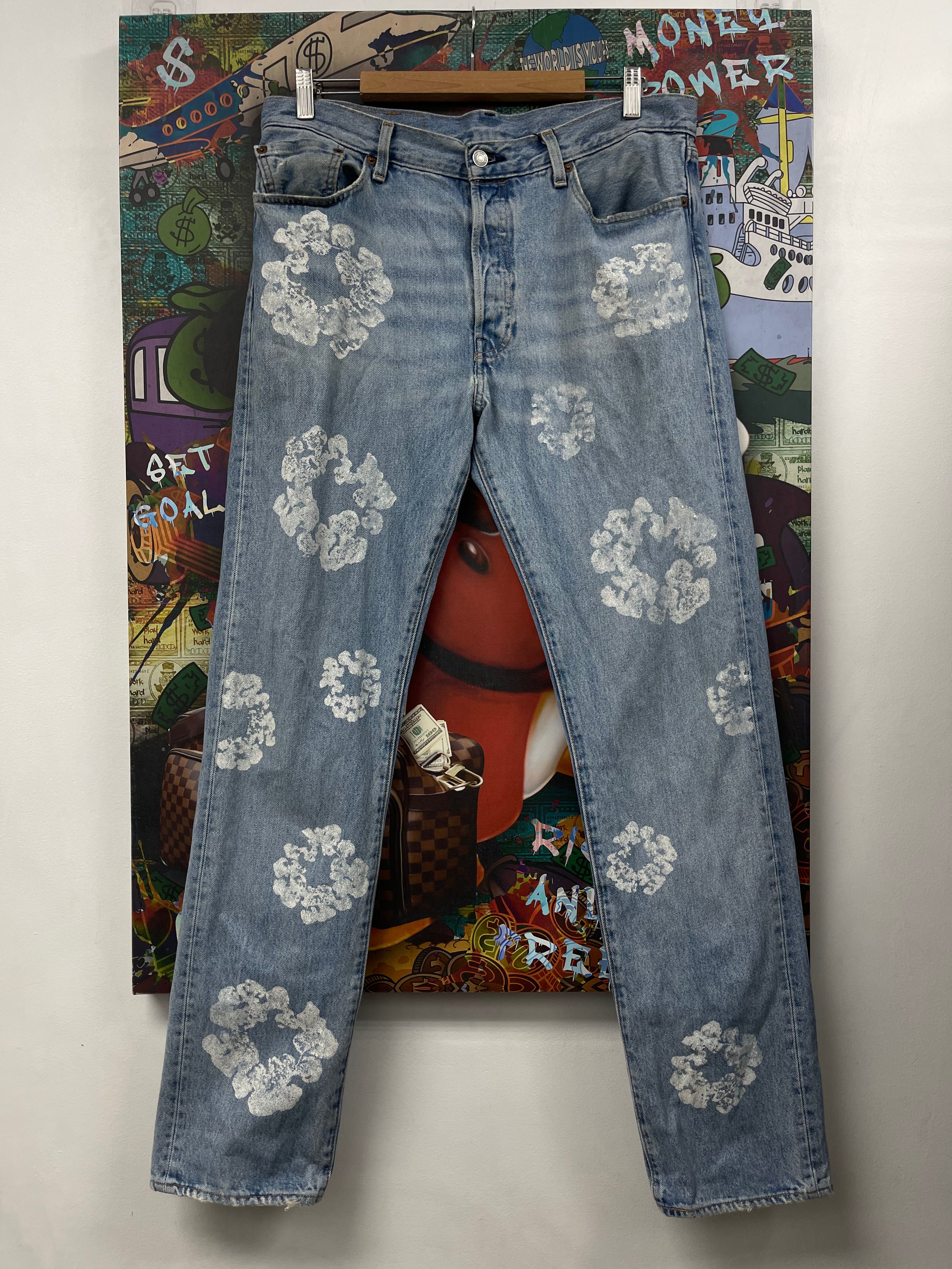 Denim Tears Light Wash Wreath Jeans