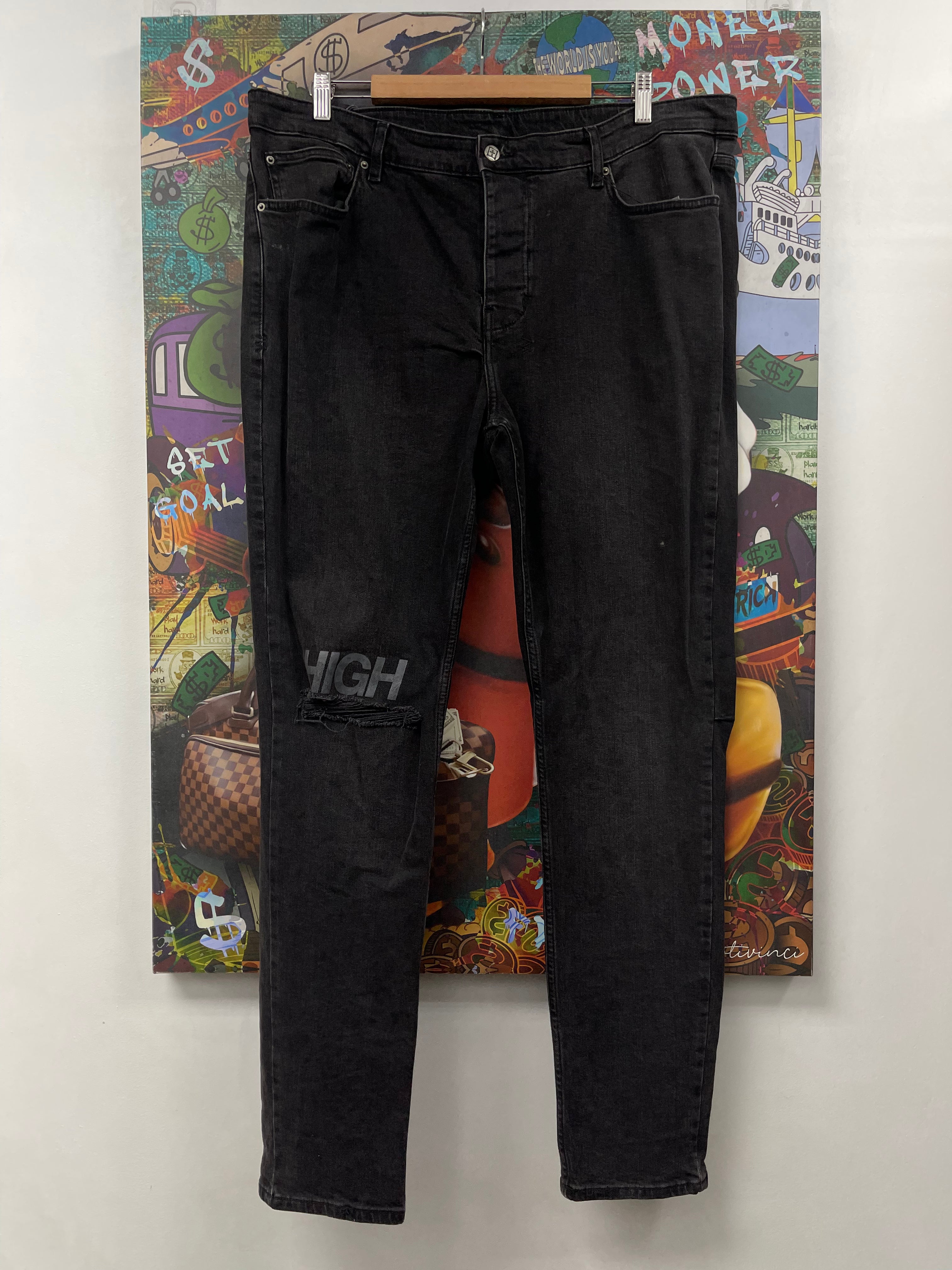Ksubi Black Wash Plain Jeans