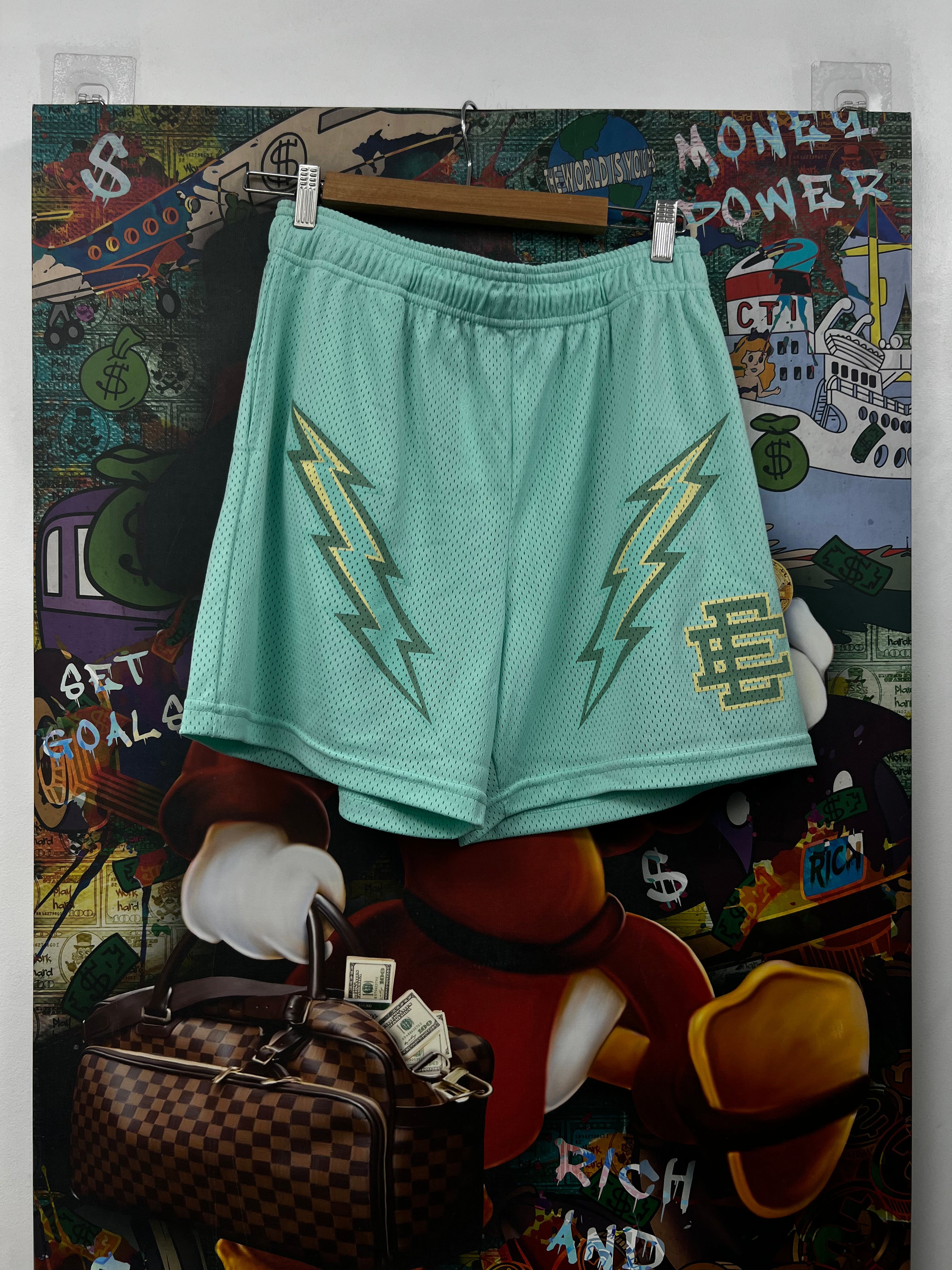 Eric Emanuel Tiffany Blue Bolt Shorts