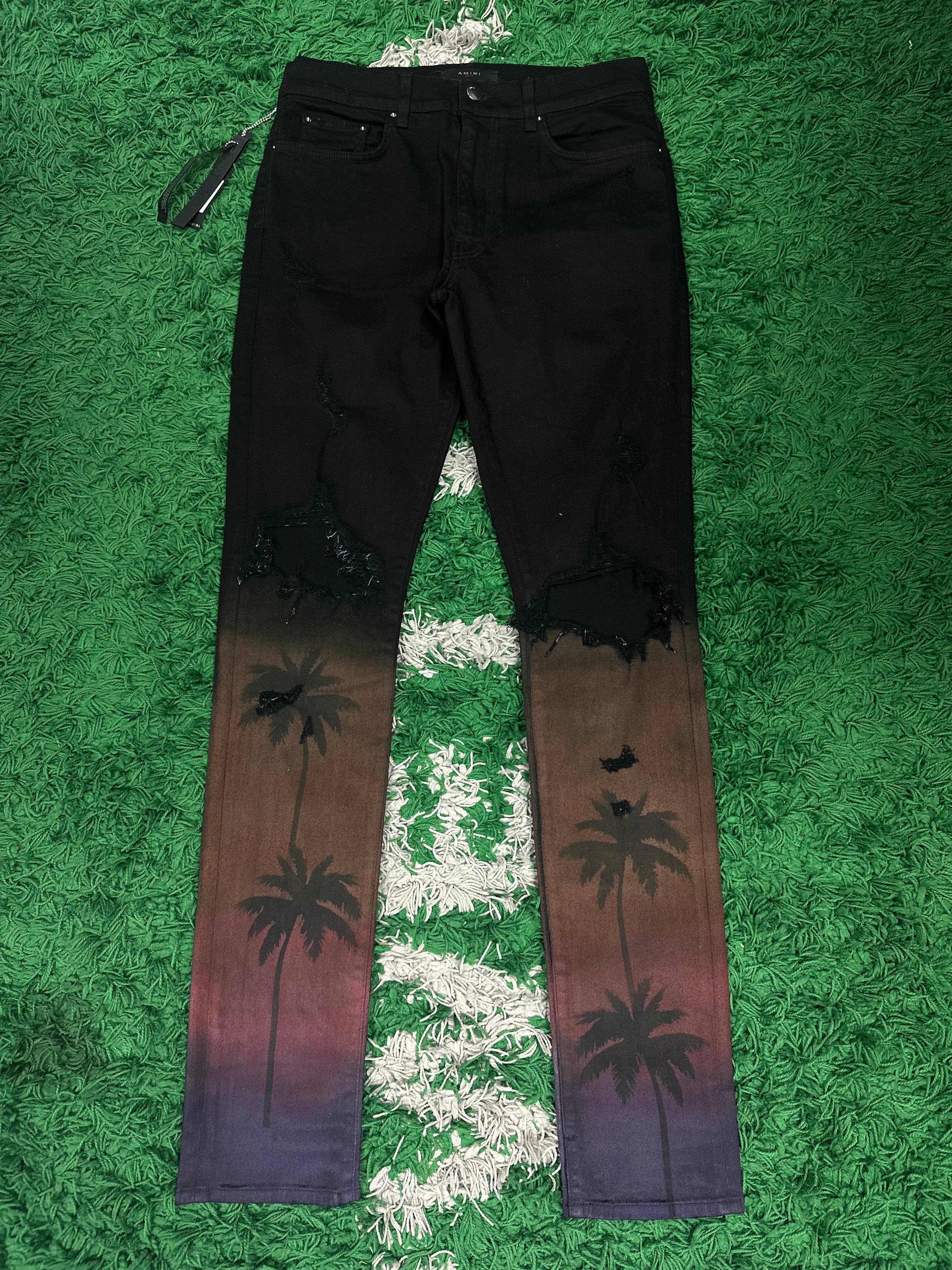 Amiri Jeans Black Palm Used 34