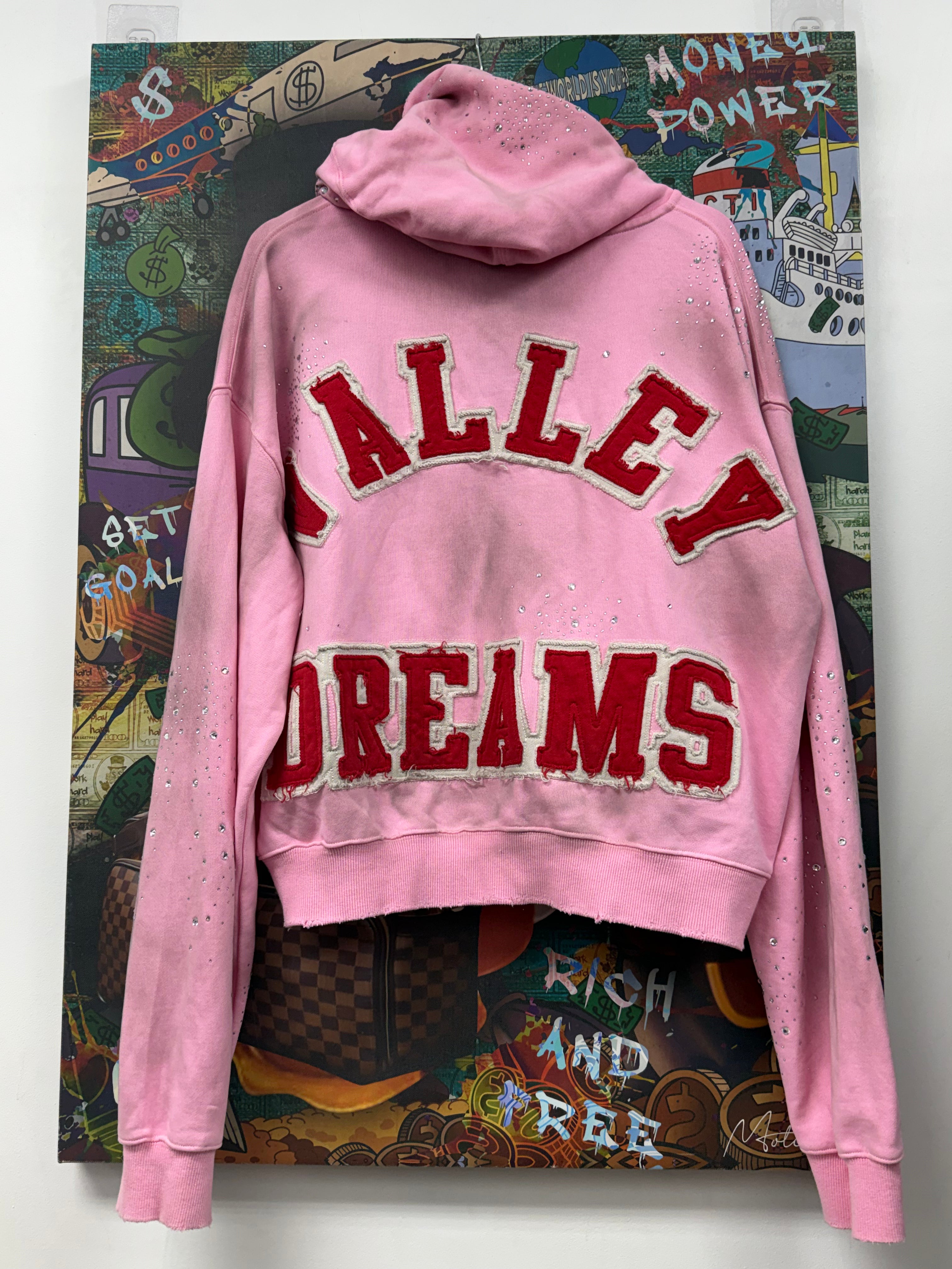 Vale Pink Venus Cluster Zip Up Hoodie