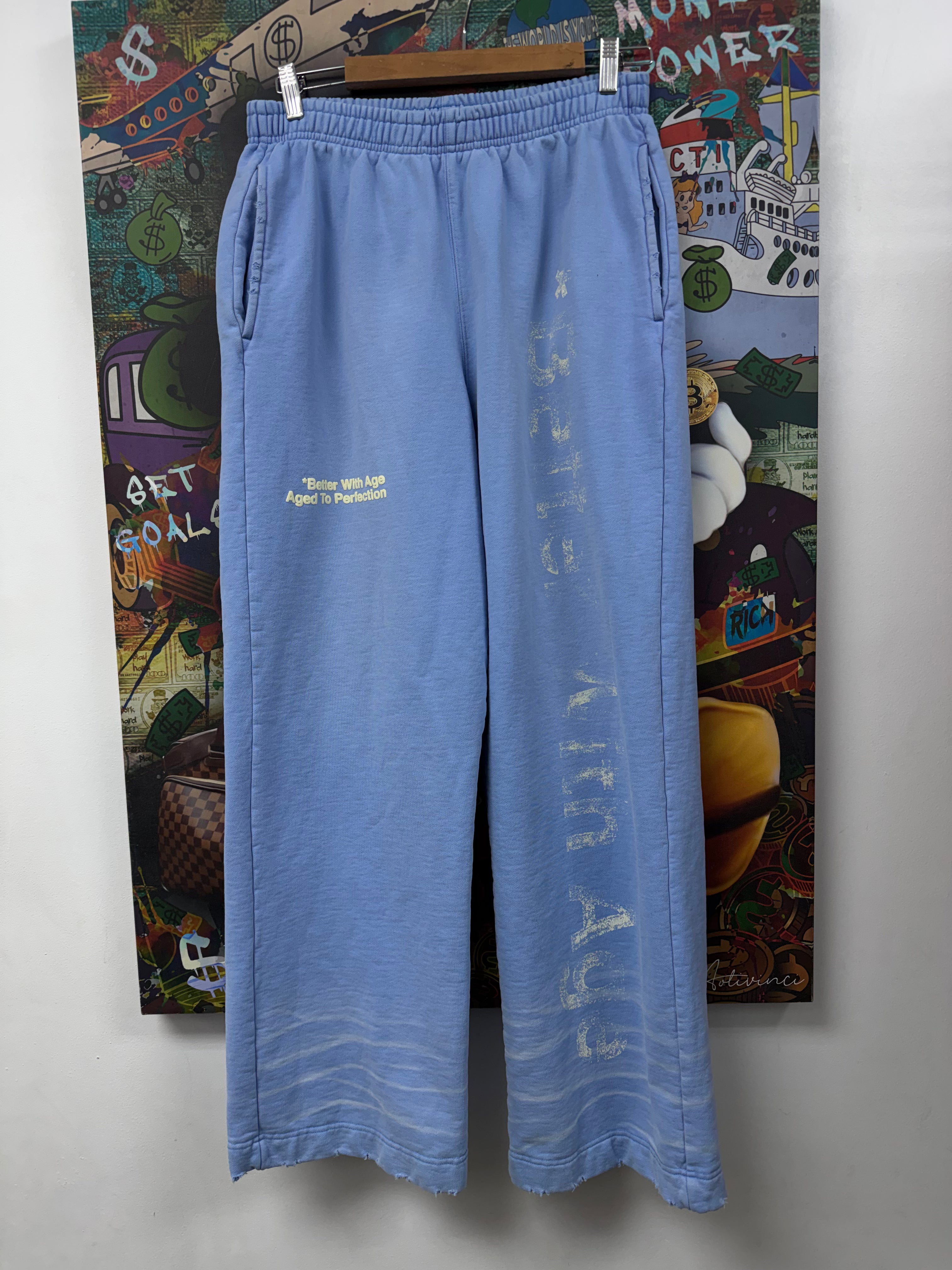 Better With Age Blue Pant Logo Sweats