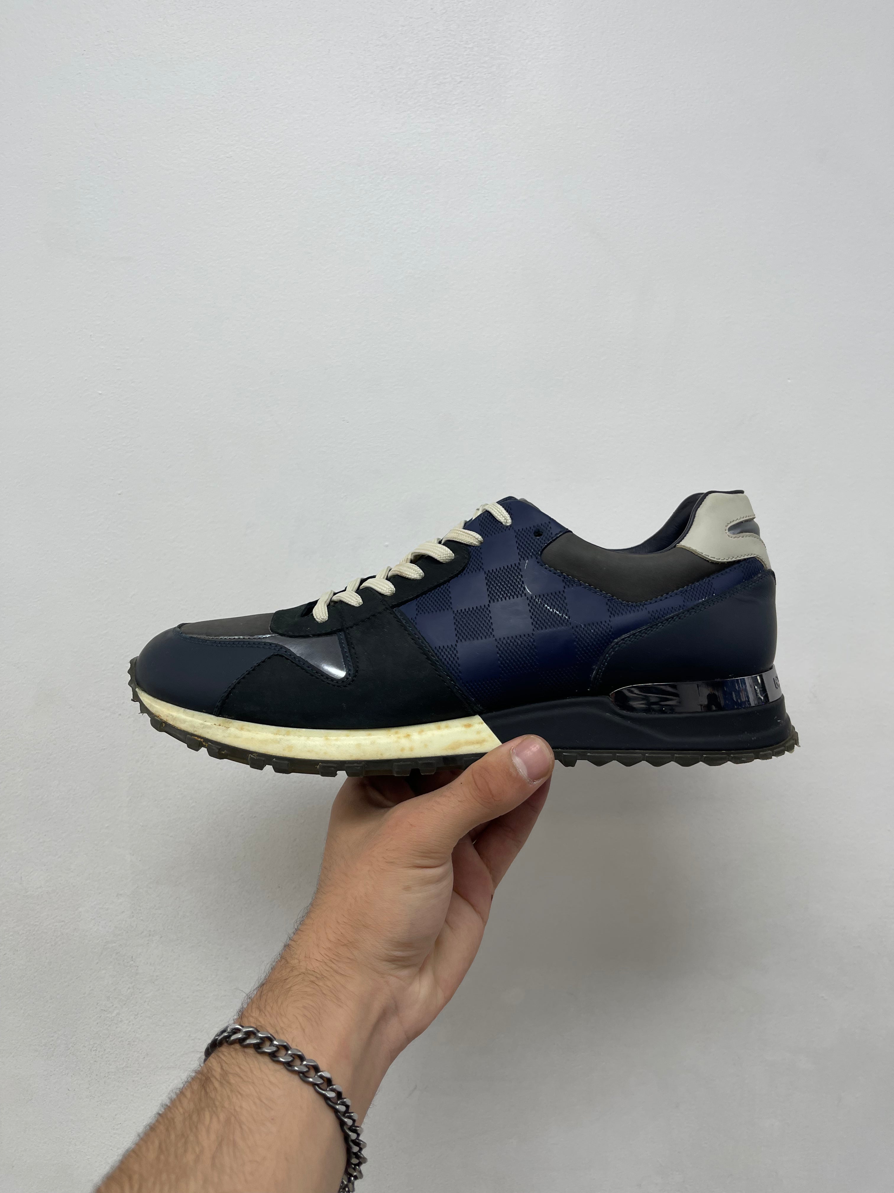 Louis Vuitton Navy Damier Runaway Sneakers