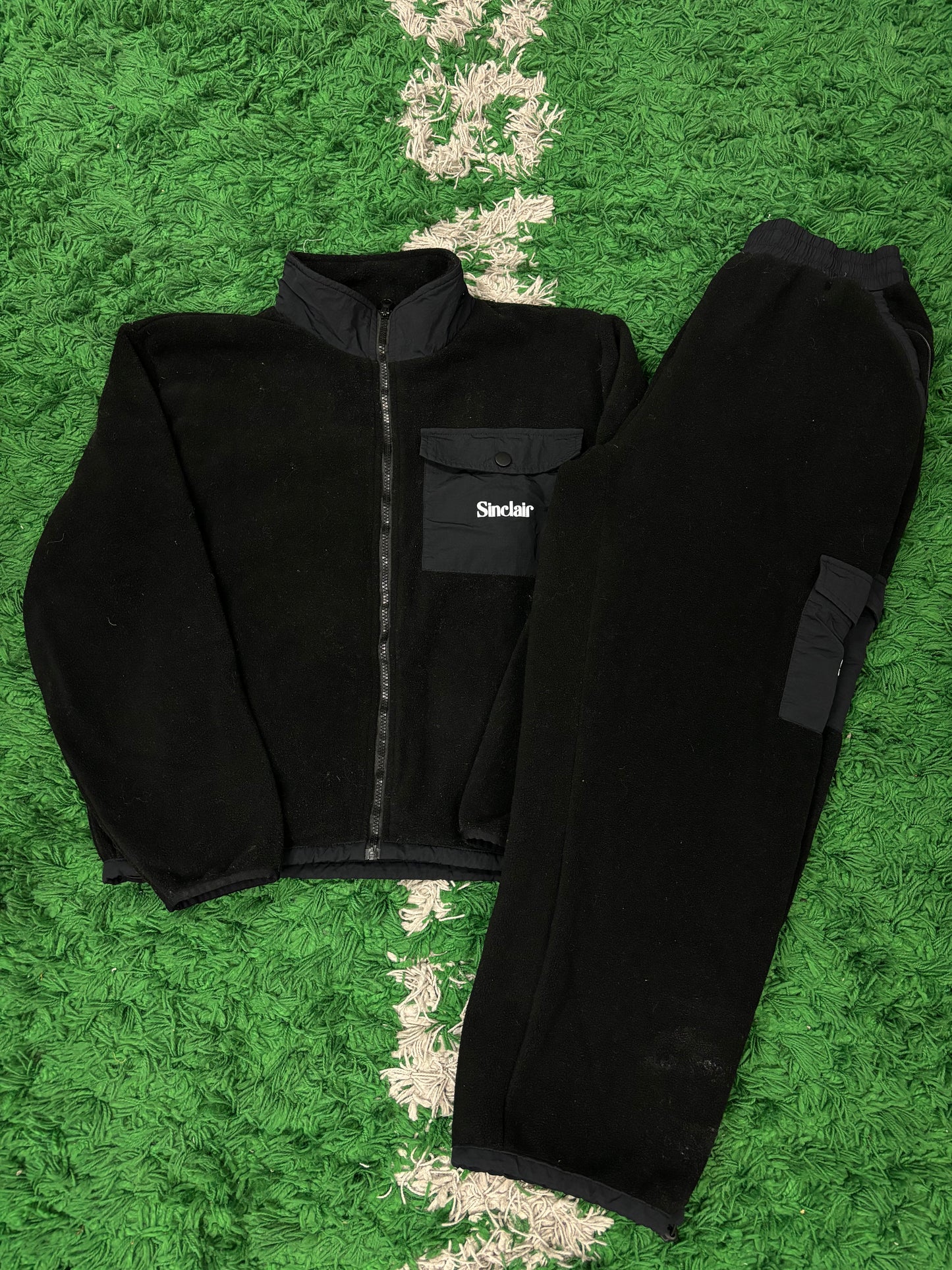 Sinclair Fleece Track Suit Black Used Medium