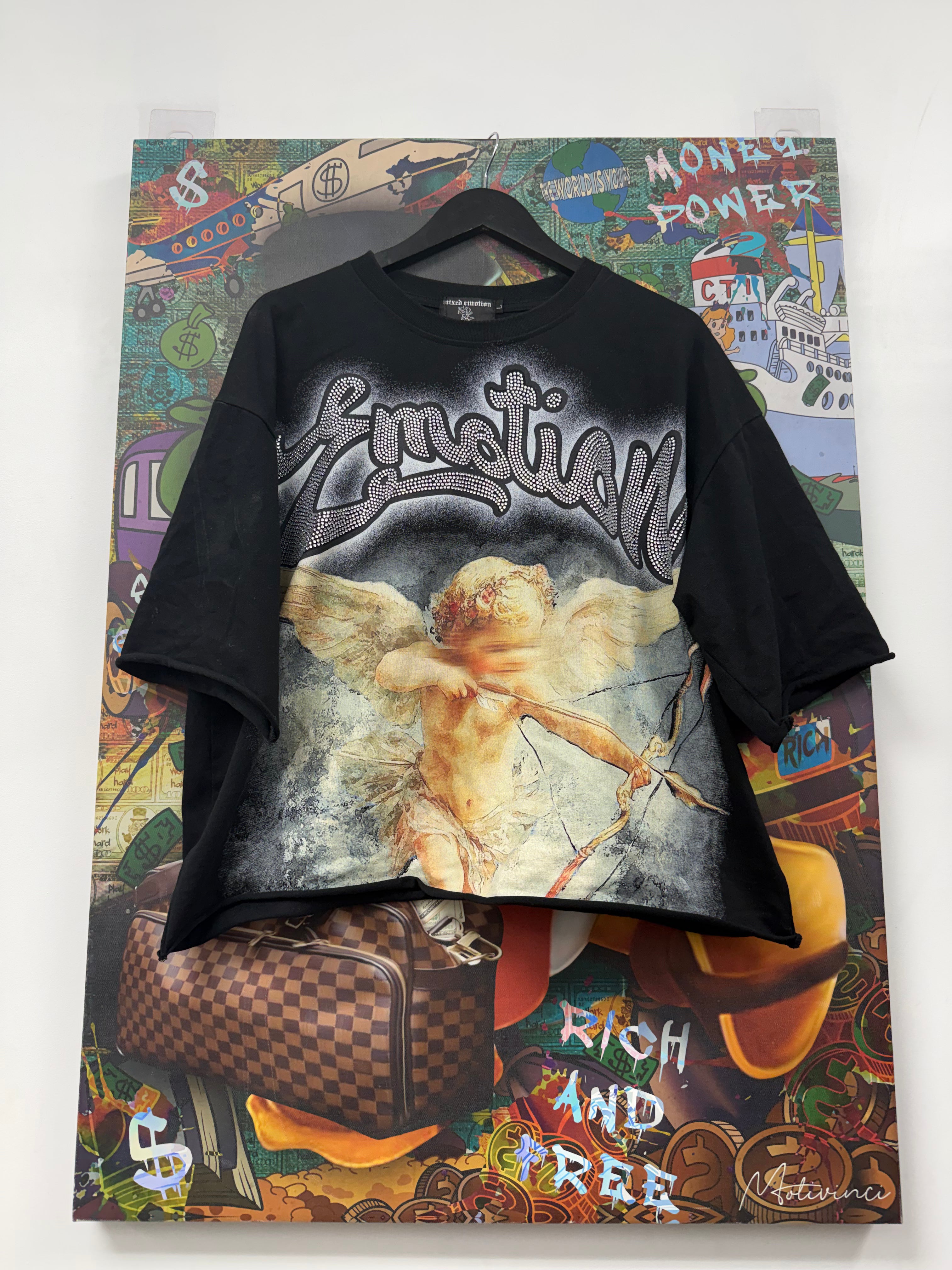 Mixed Emotion Black Cupid Tee