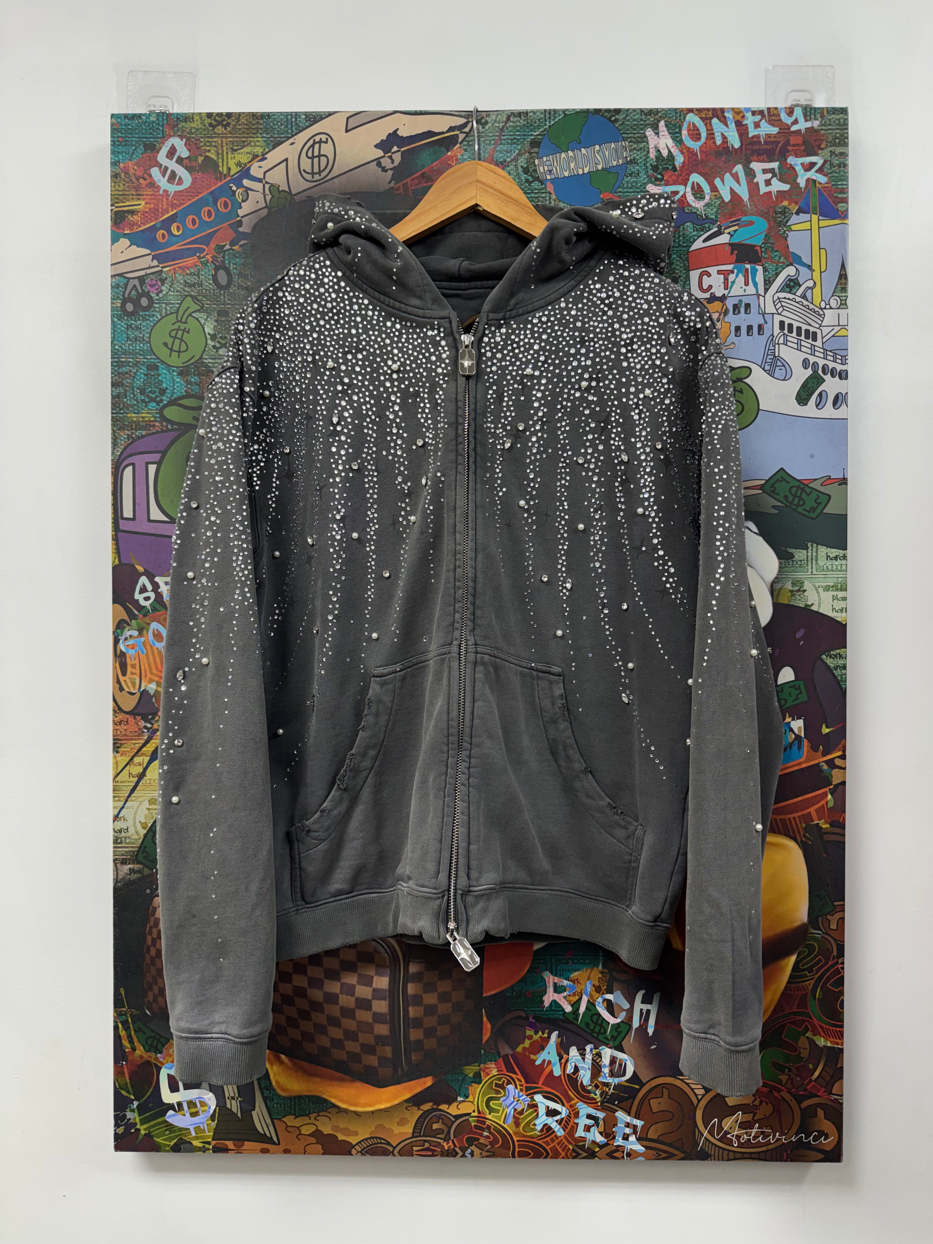 Birth Of A Royal Child Grey 20k Stellar Zip Up Hoodie
