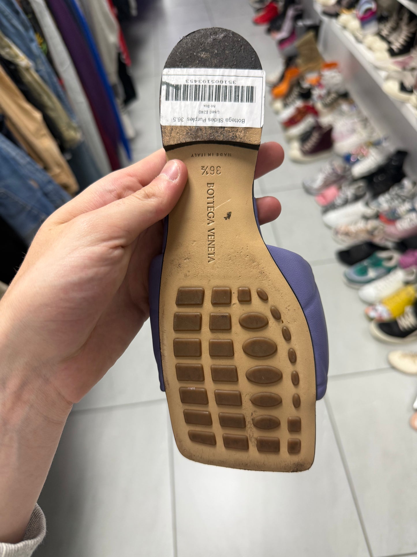Bottega Slippers Purples Used 36.5 No Box