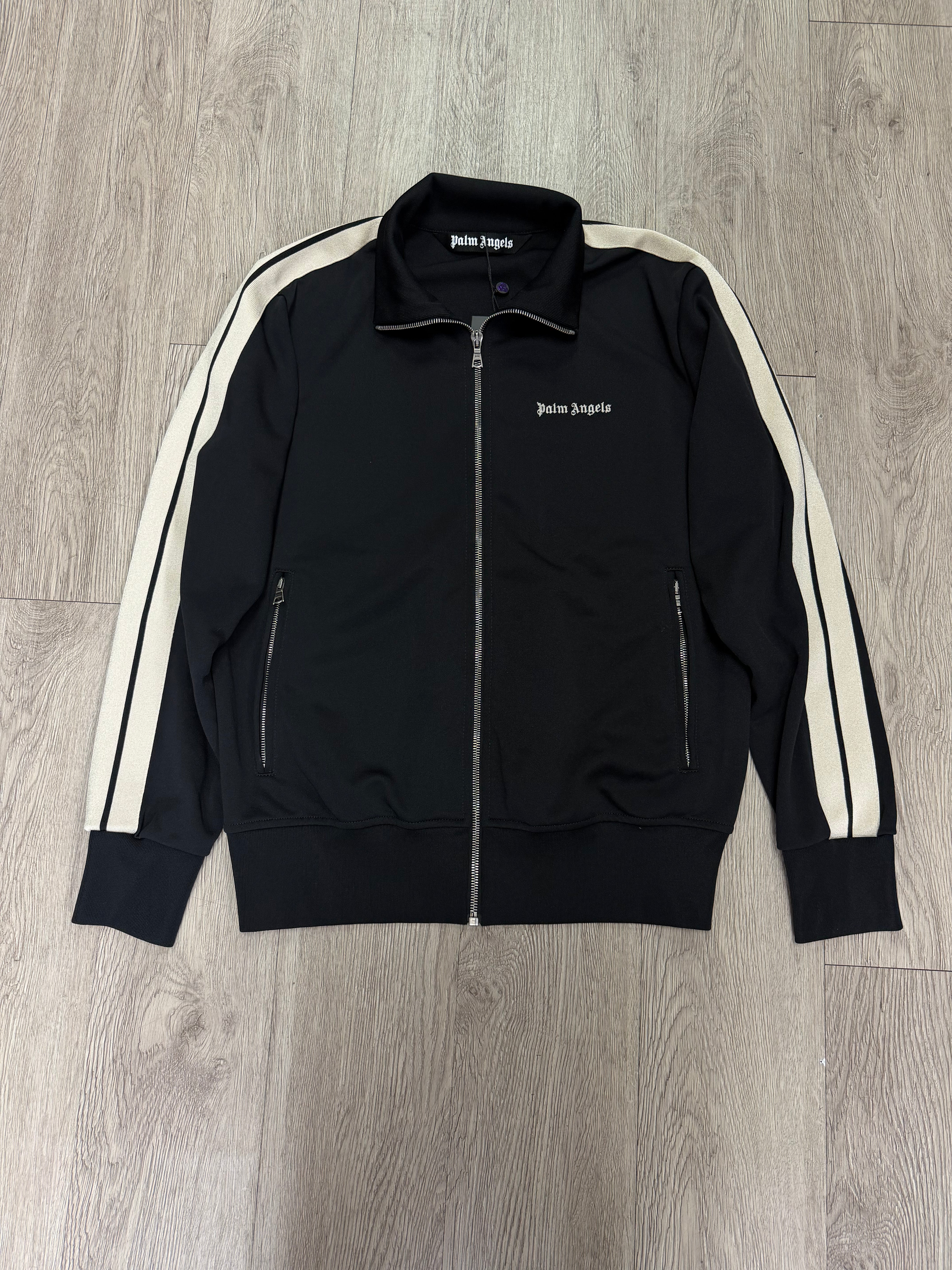 Palm Angels Black Cream Track Jacket