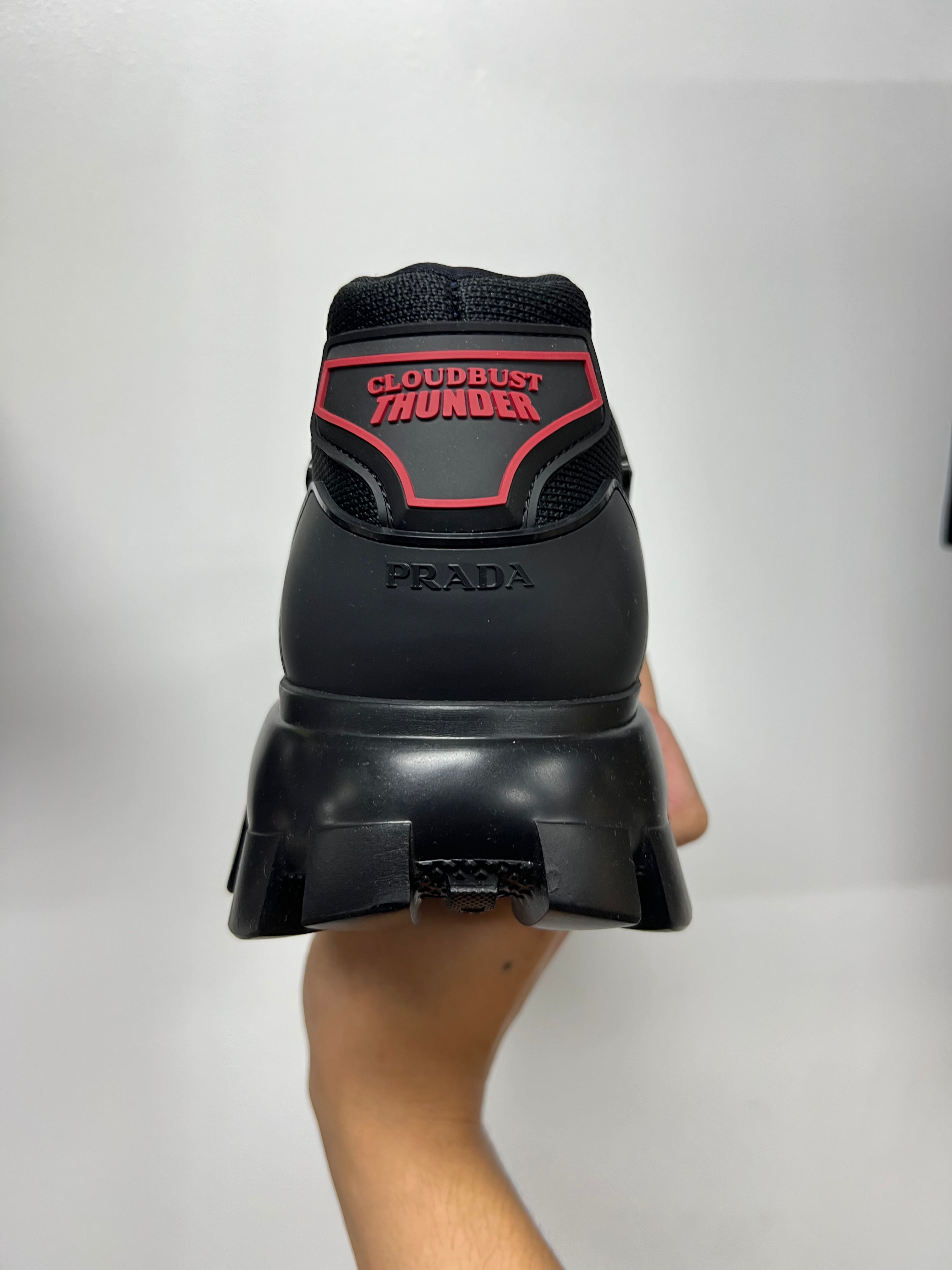 Prada Black Cloudbust Sneakers