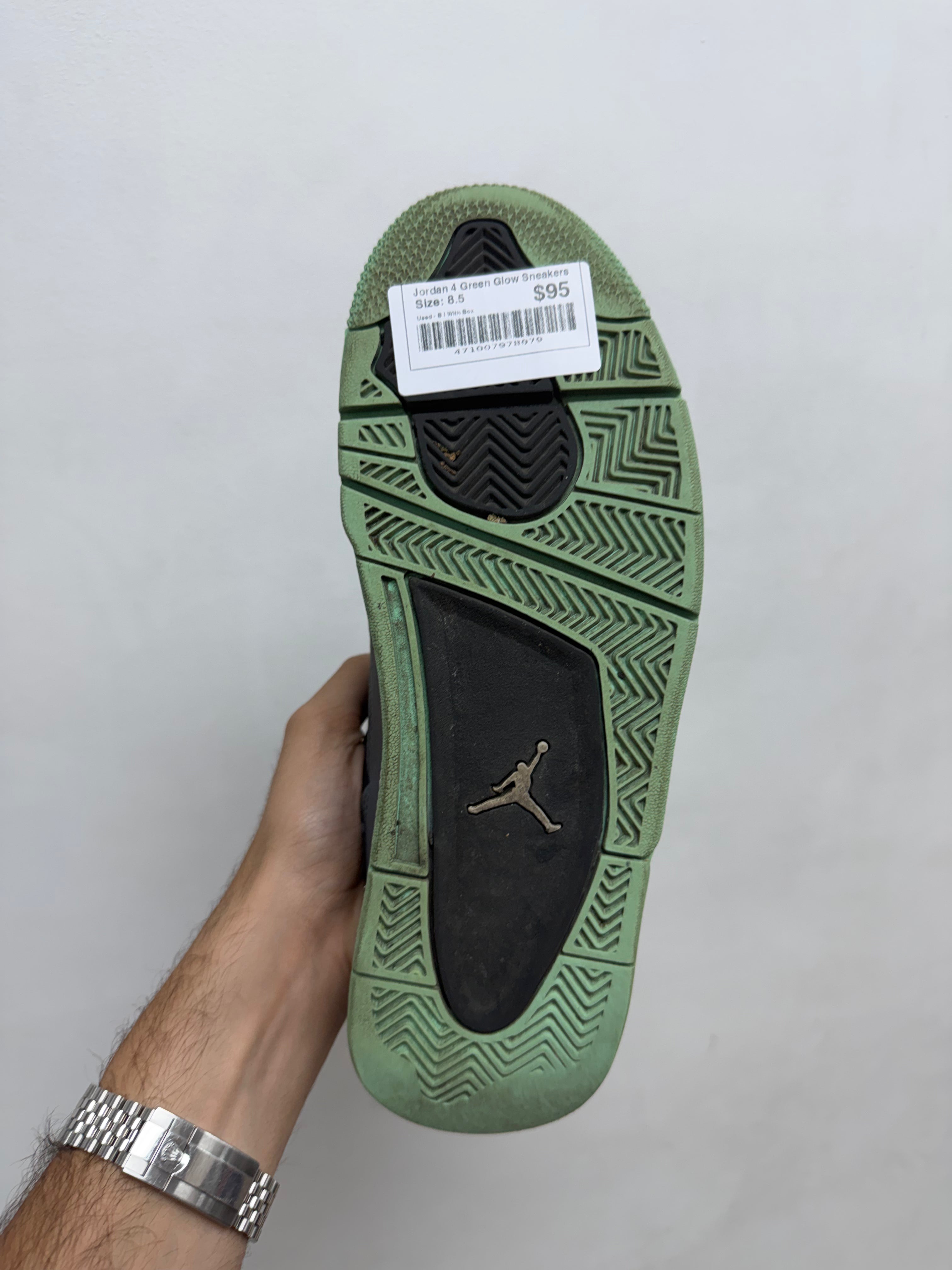 Jordan 4 Green Glow Sneakers