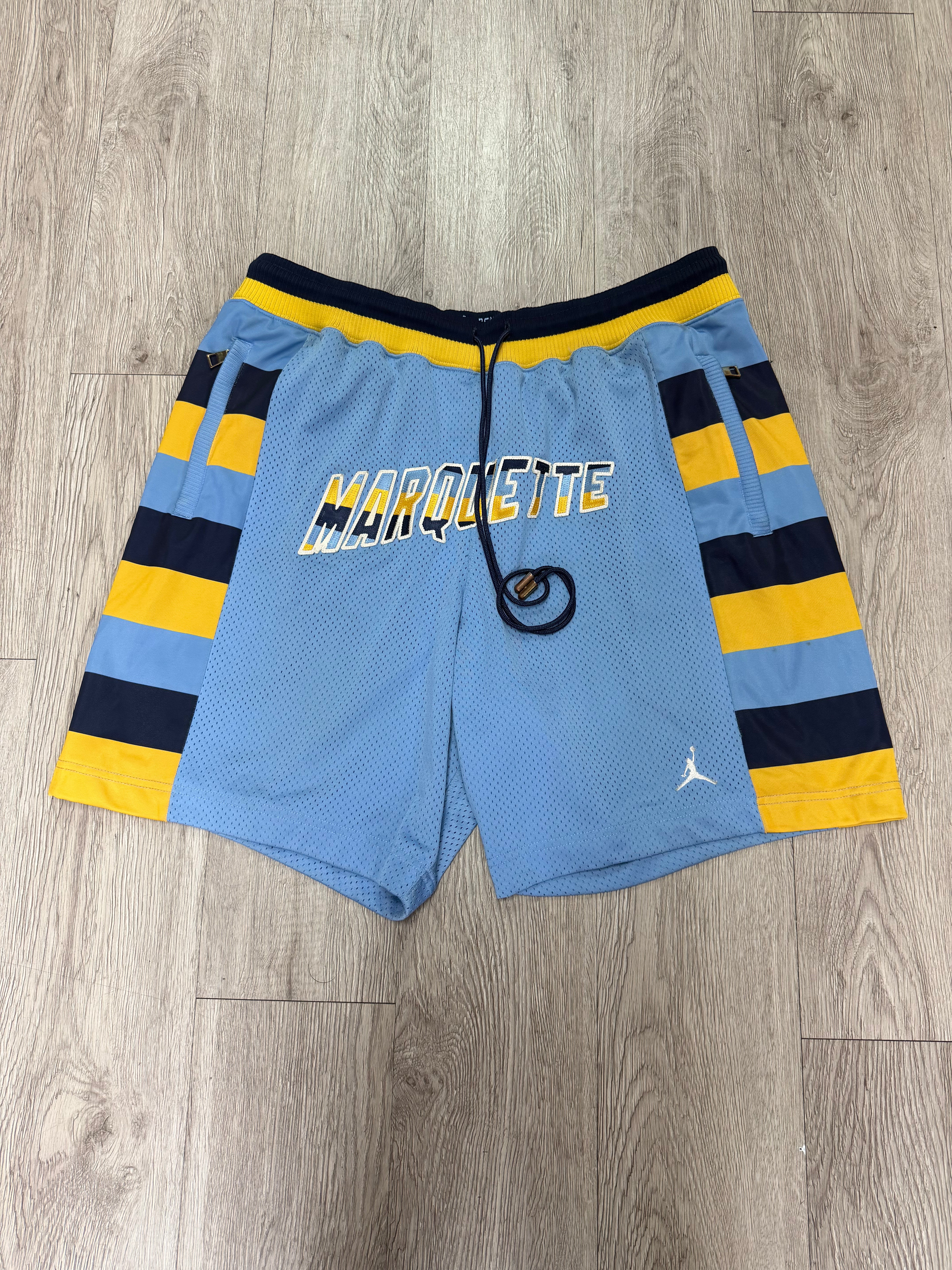 Just Don Blue Yellow Marquette Shorts