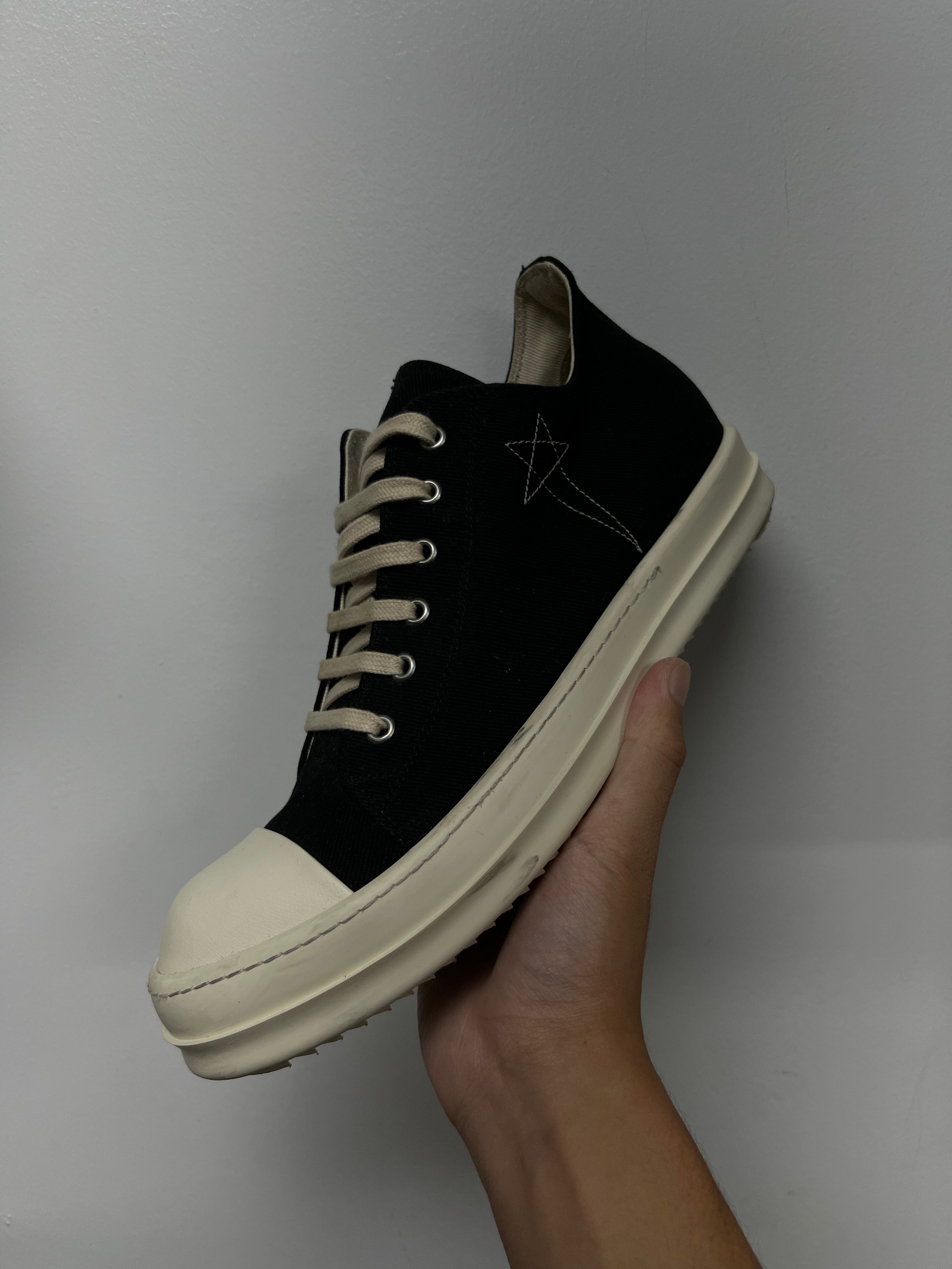 Rick Owens Black & Milk DRKSHDW Penta Ramone Low Sneakers
