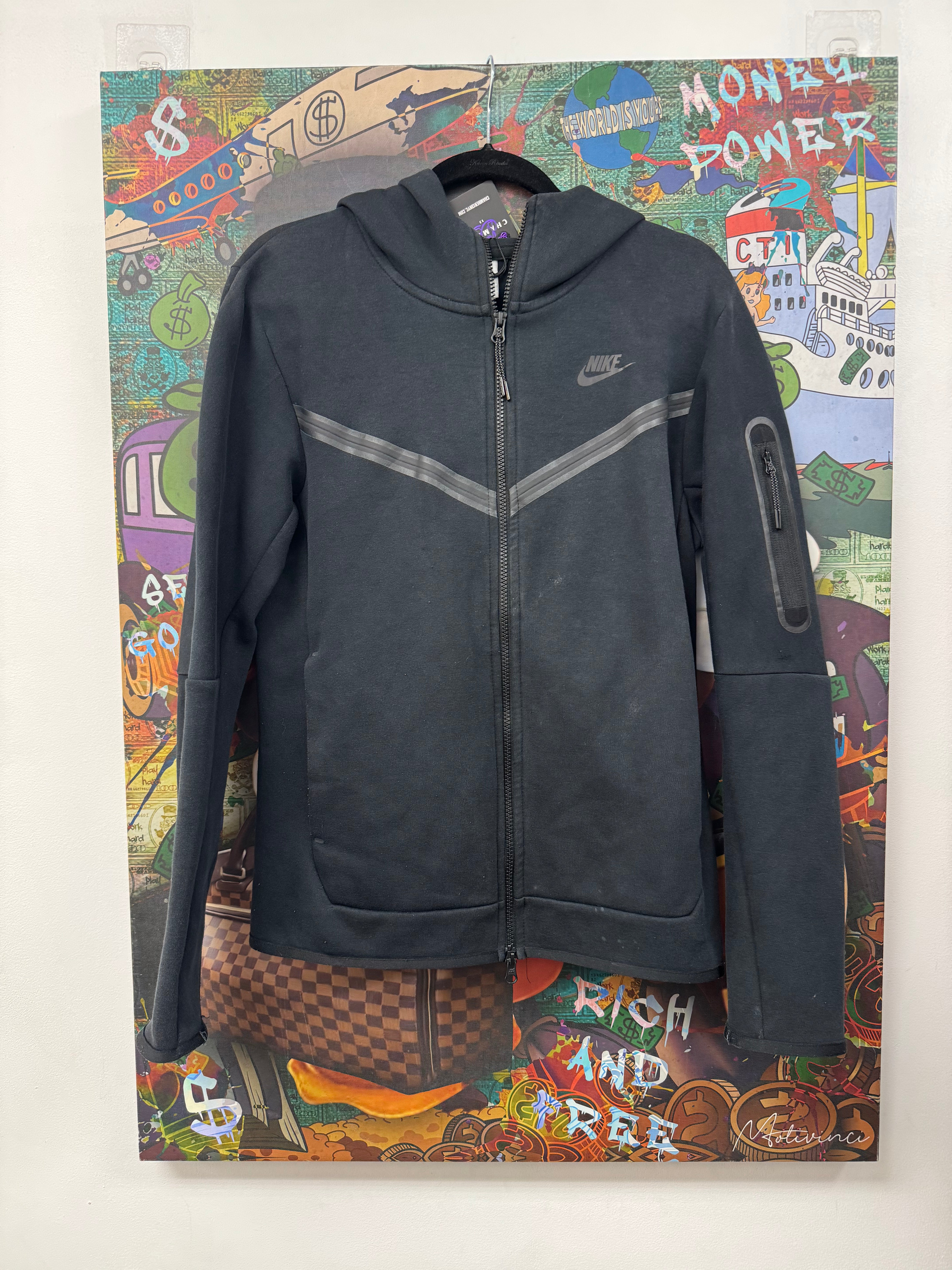 Nike Black Tech Zip Up Hoodie
