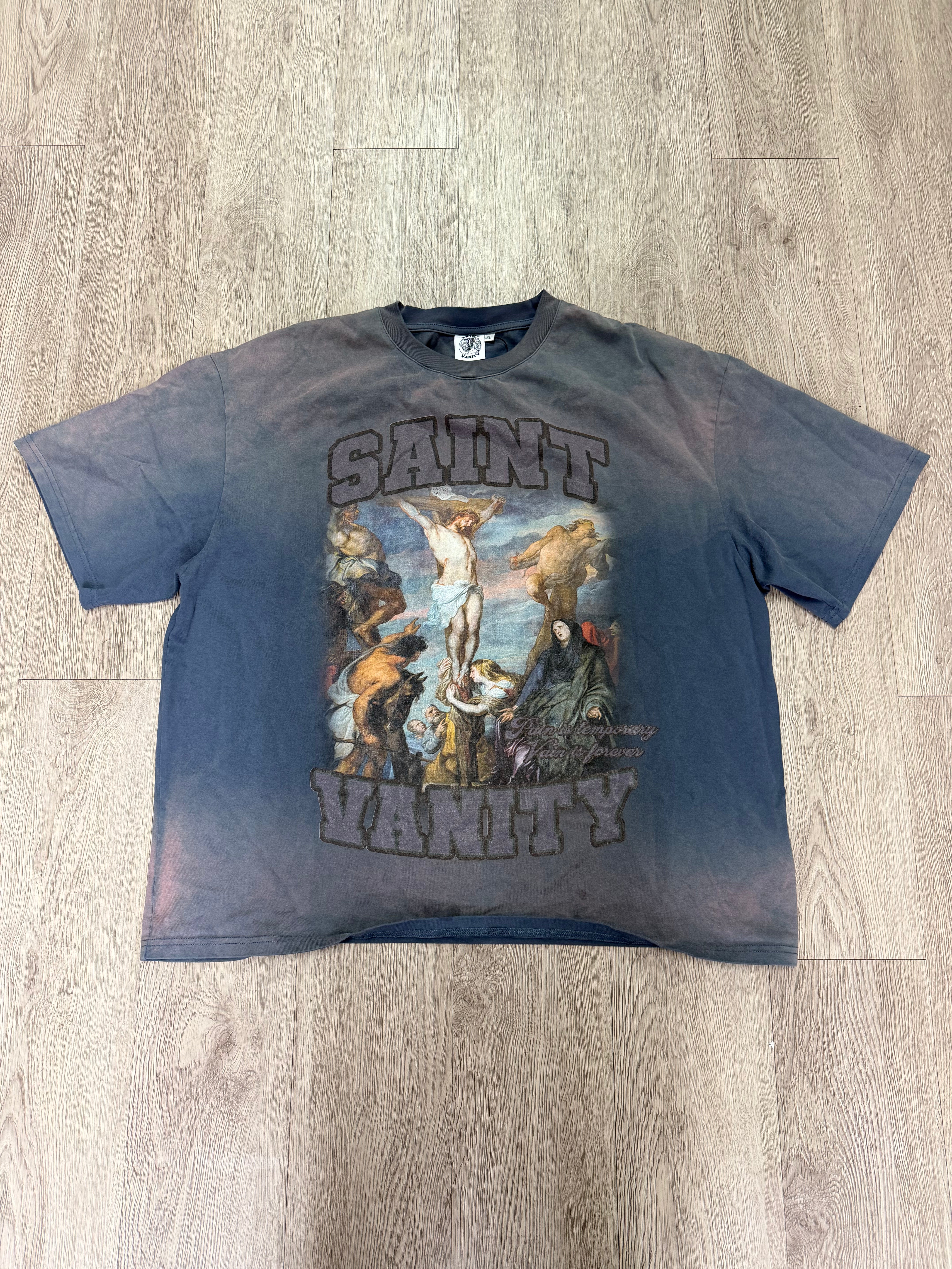 Saint Vanity Grey Crucified Tee