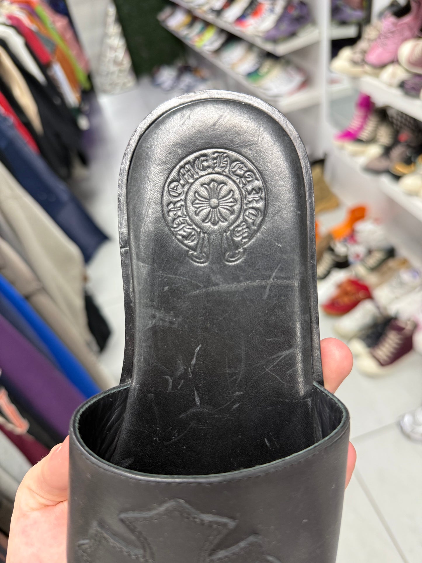 Chrome Hearts Plus Slides Used 37 US (4) With Box