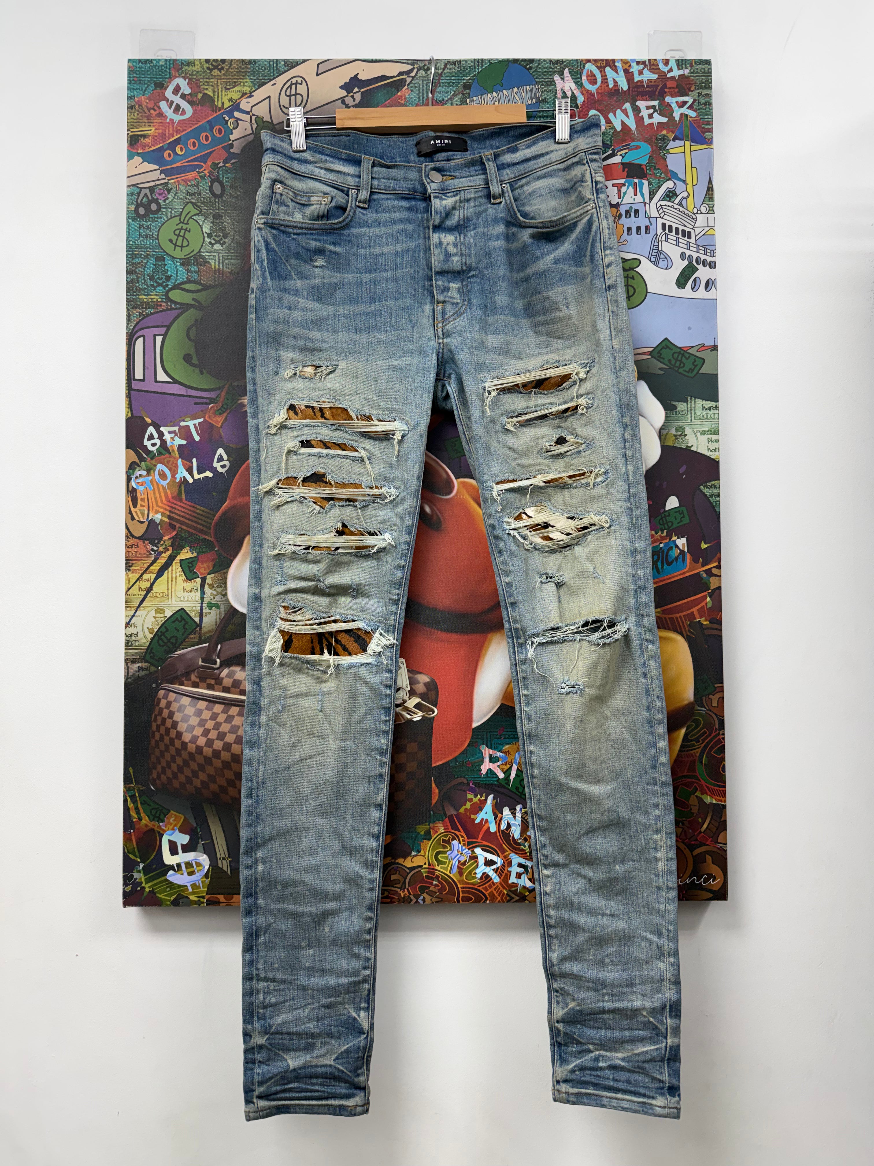 Amiri Light Wash Chinese New Year Jeans