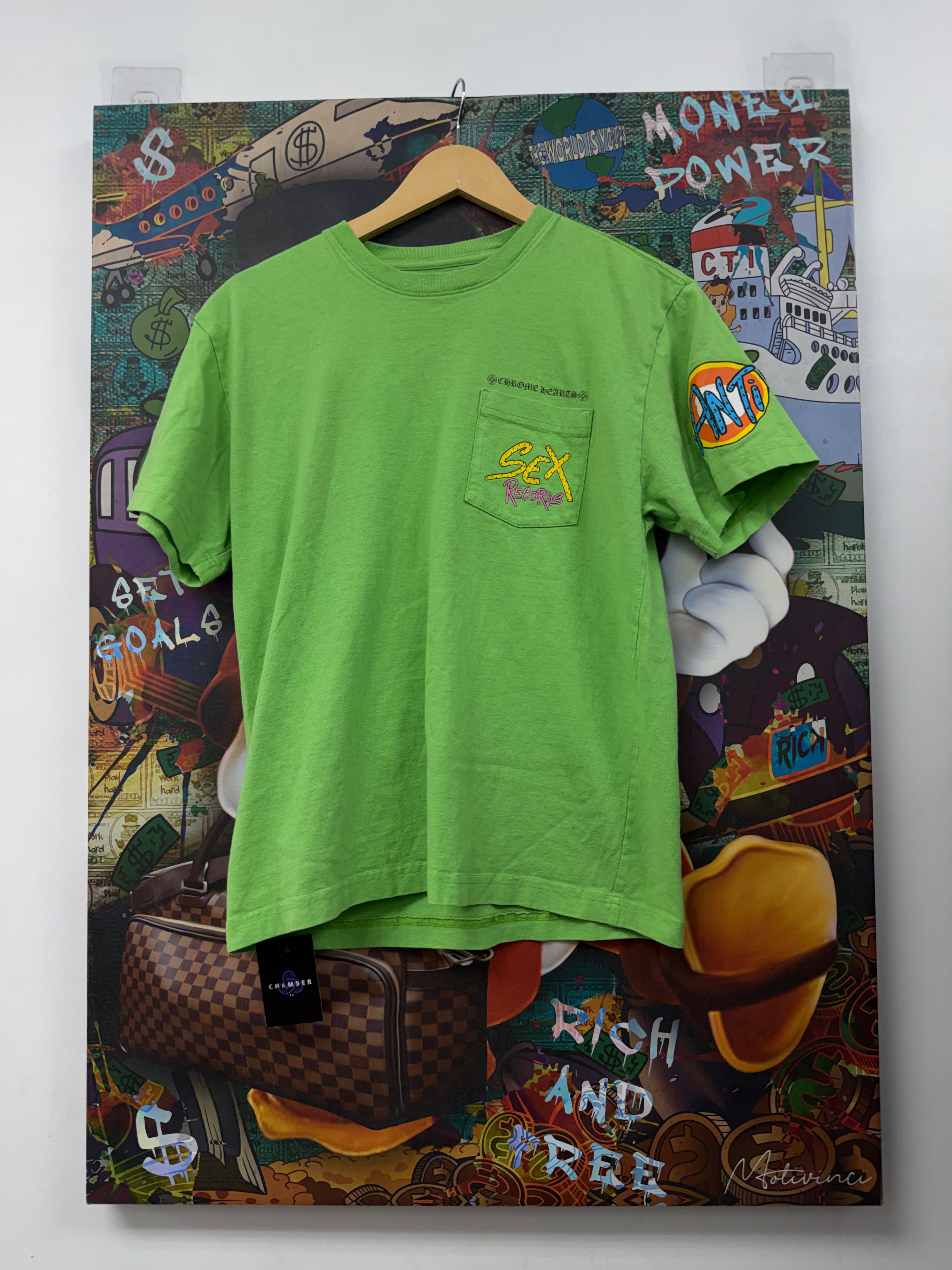 Chrome Hearts Green Matty Boy Sex Records Tee