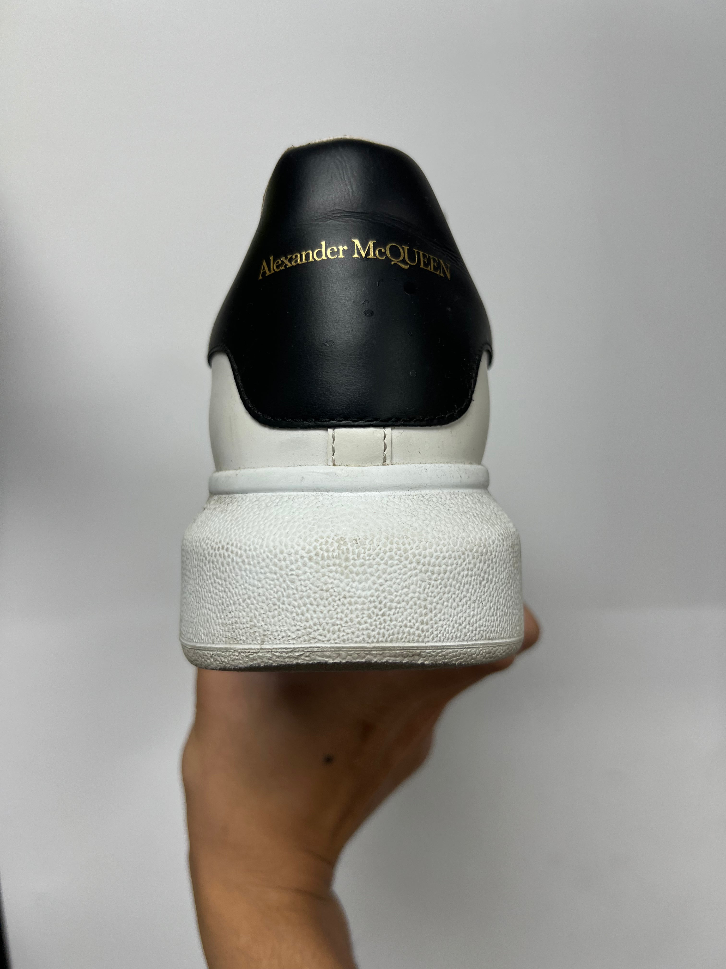 Alexander Mcqueen White Black Oversized Sneakers
