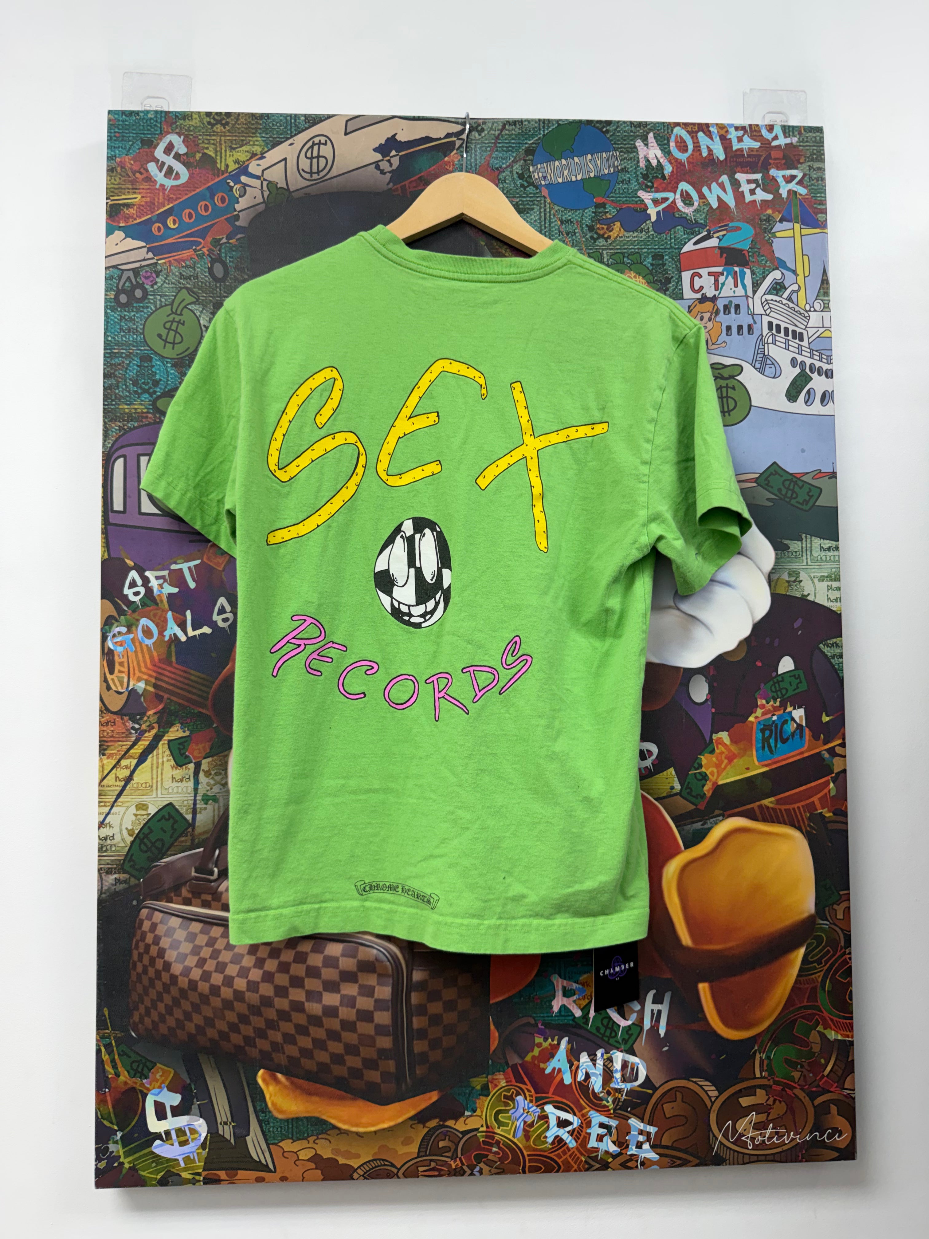 Chrome Hearts Green Matty Boy Sex Records Tee