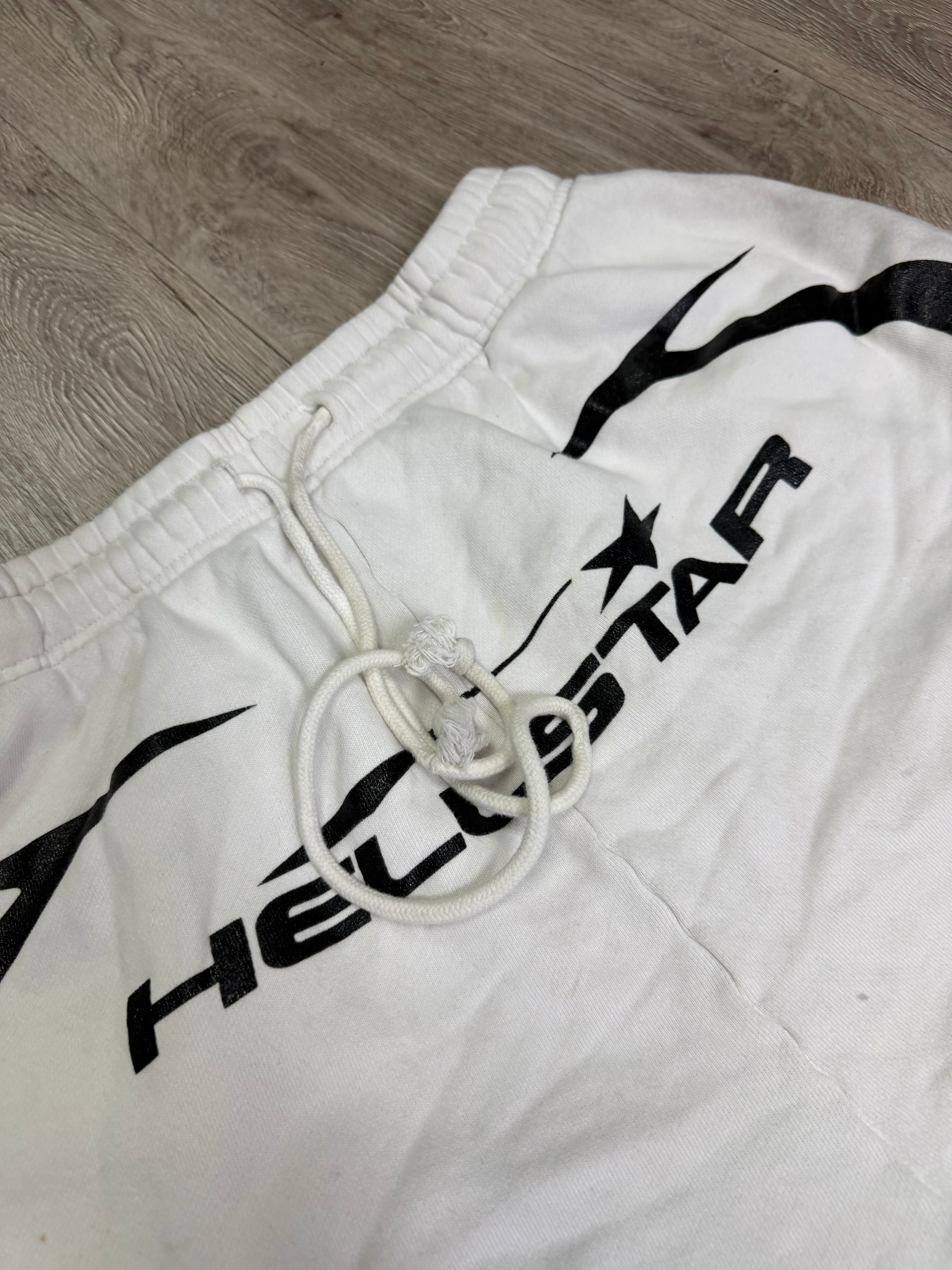 Hellstar White Warm Up Shorts