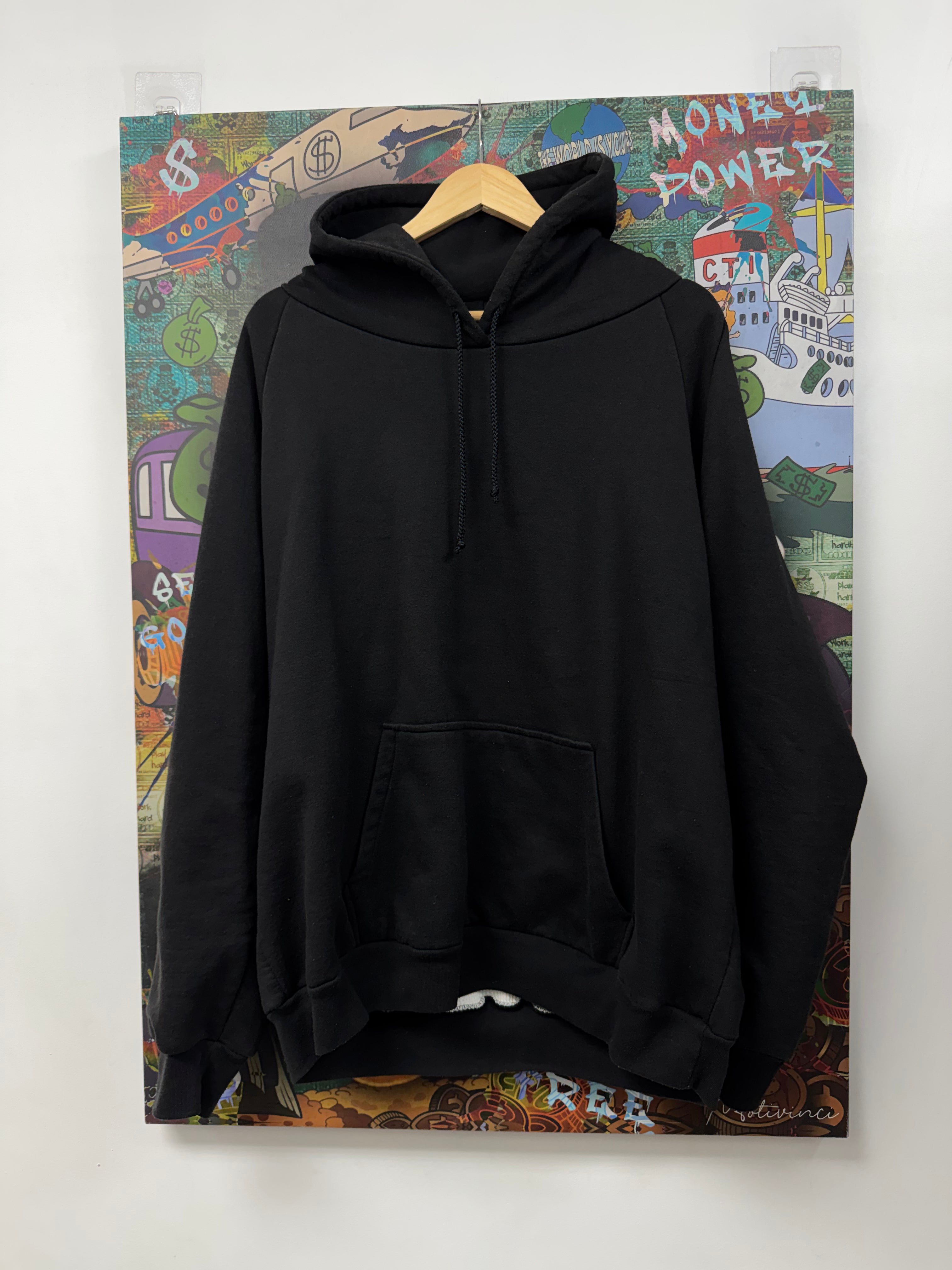 Chrome Hearts Black Vintage Scroll Thermal Lined Hoodie