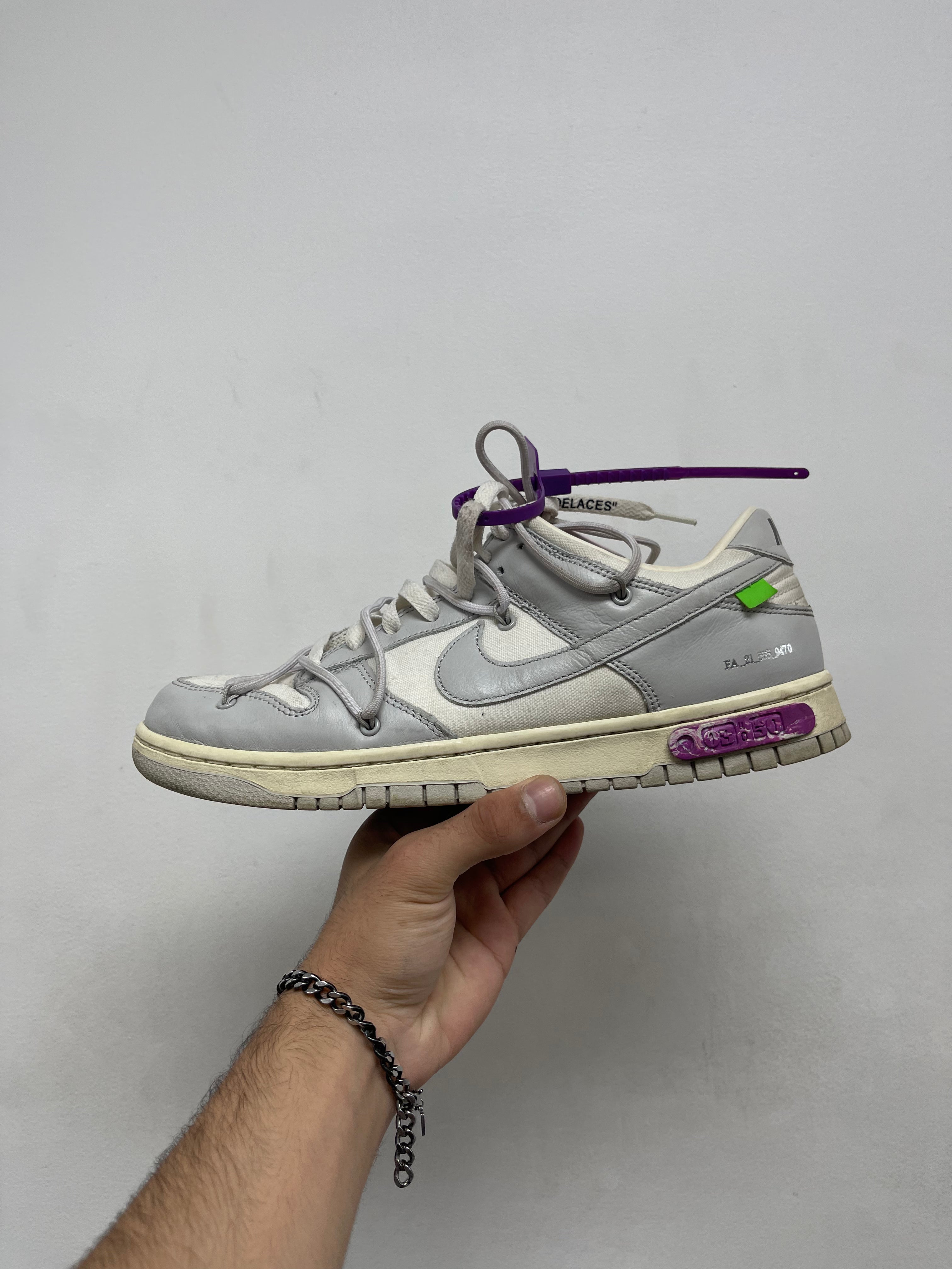 Nike Off White Dunk Low Lot 03 Sneakers