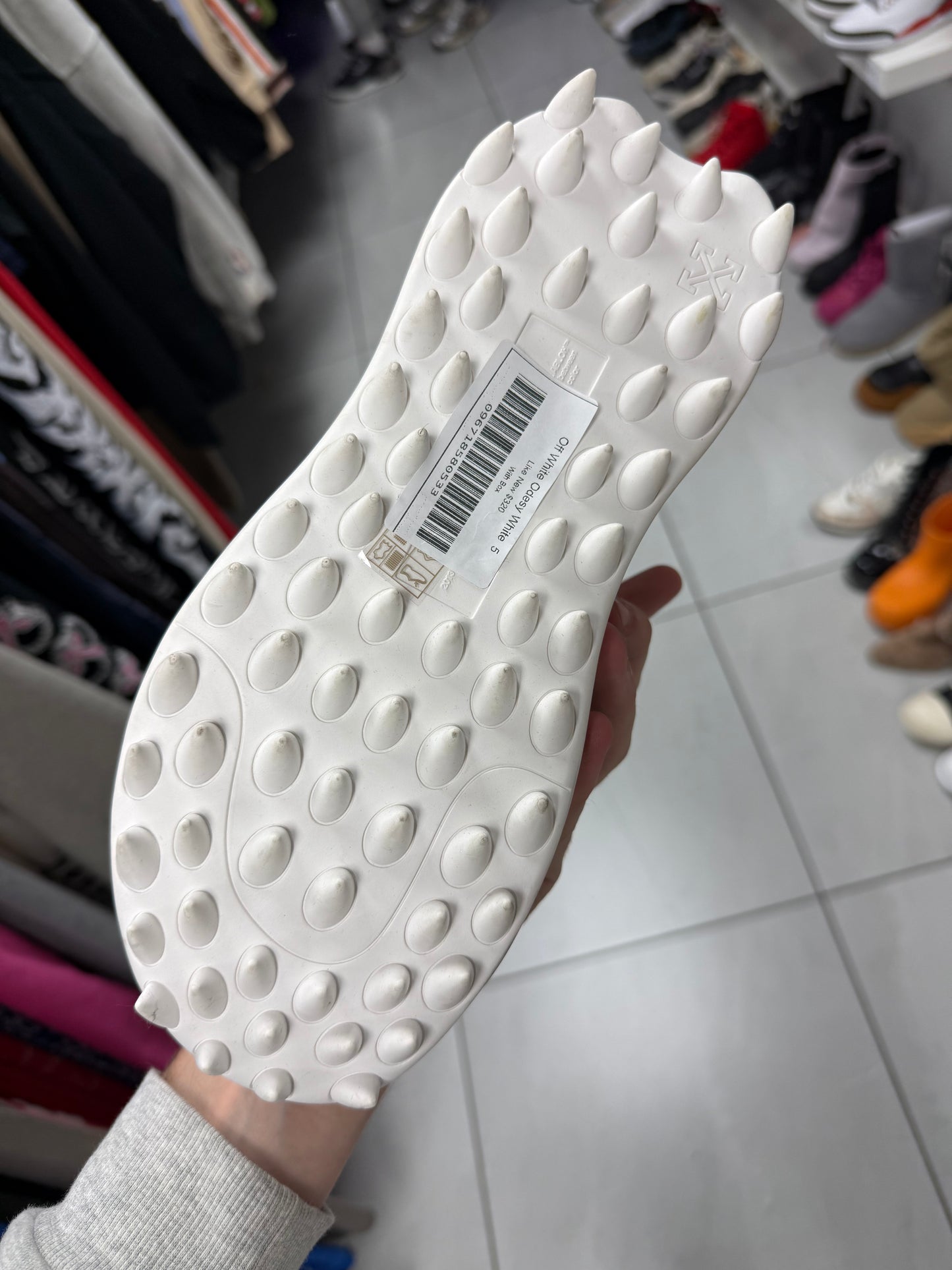 Off White Odesy White Like New 5 With Box
