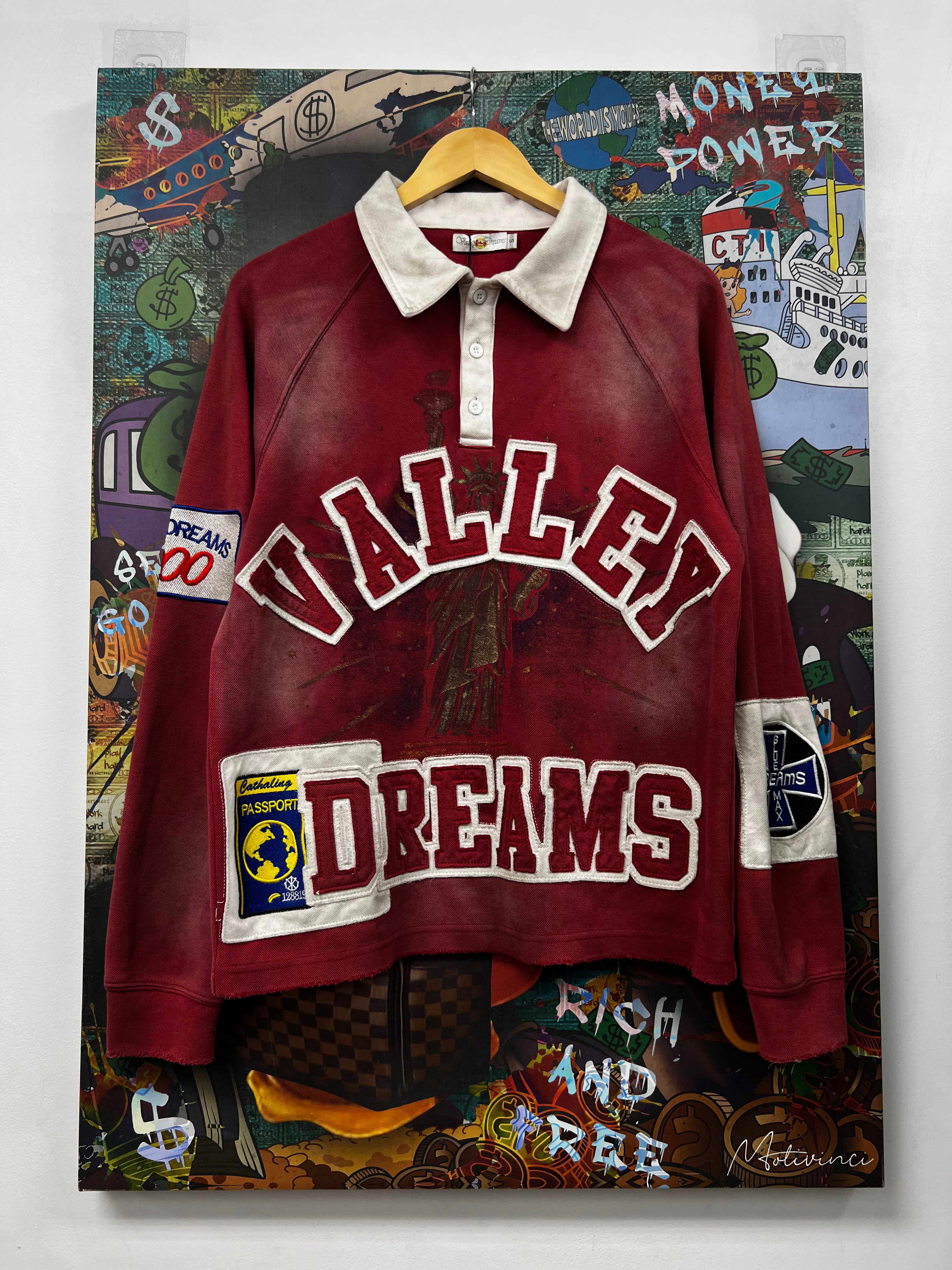 Vale Red Patchwork Derby Polo