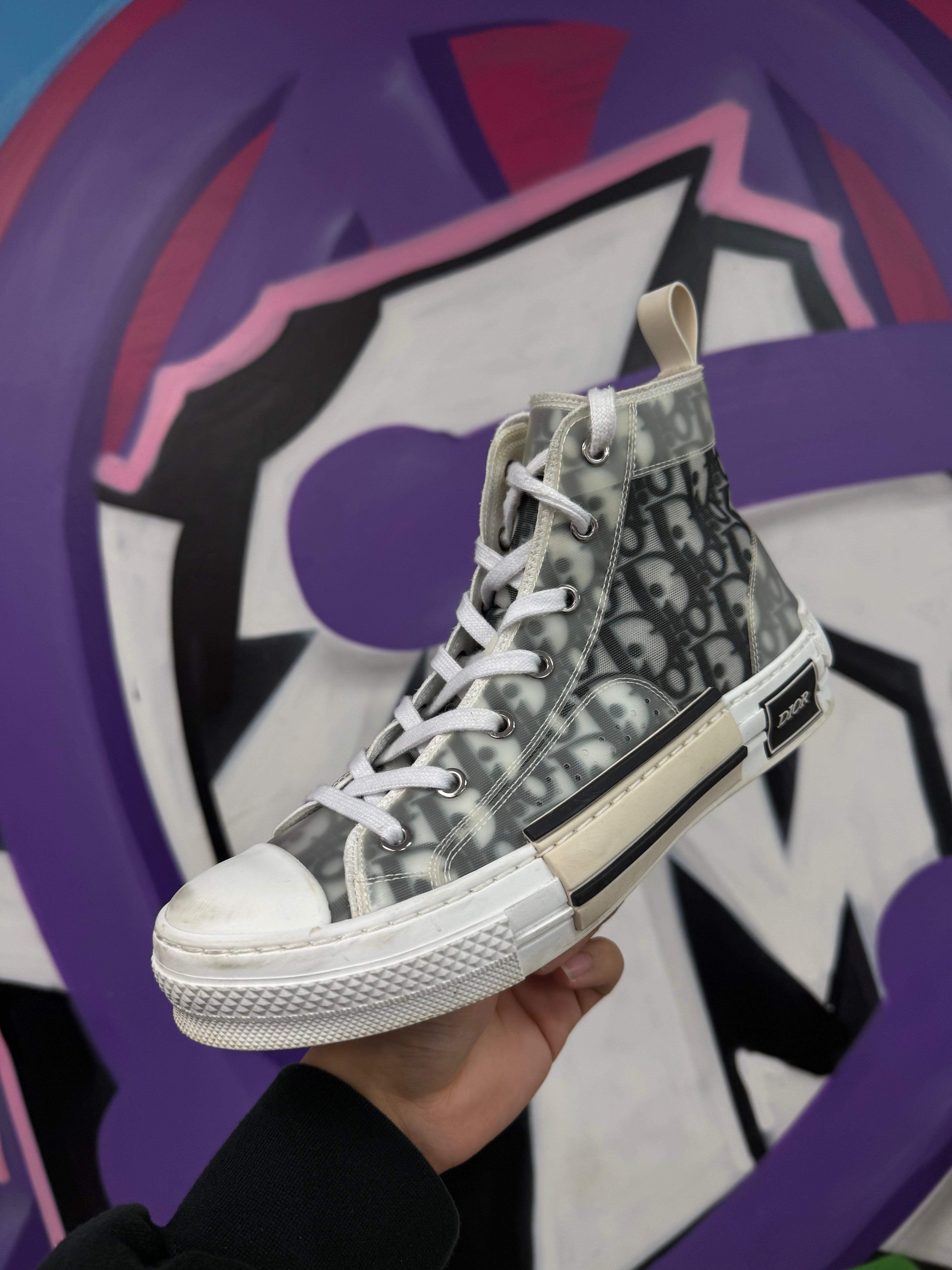 Dior B23 Monogram Black Sneakers