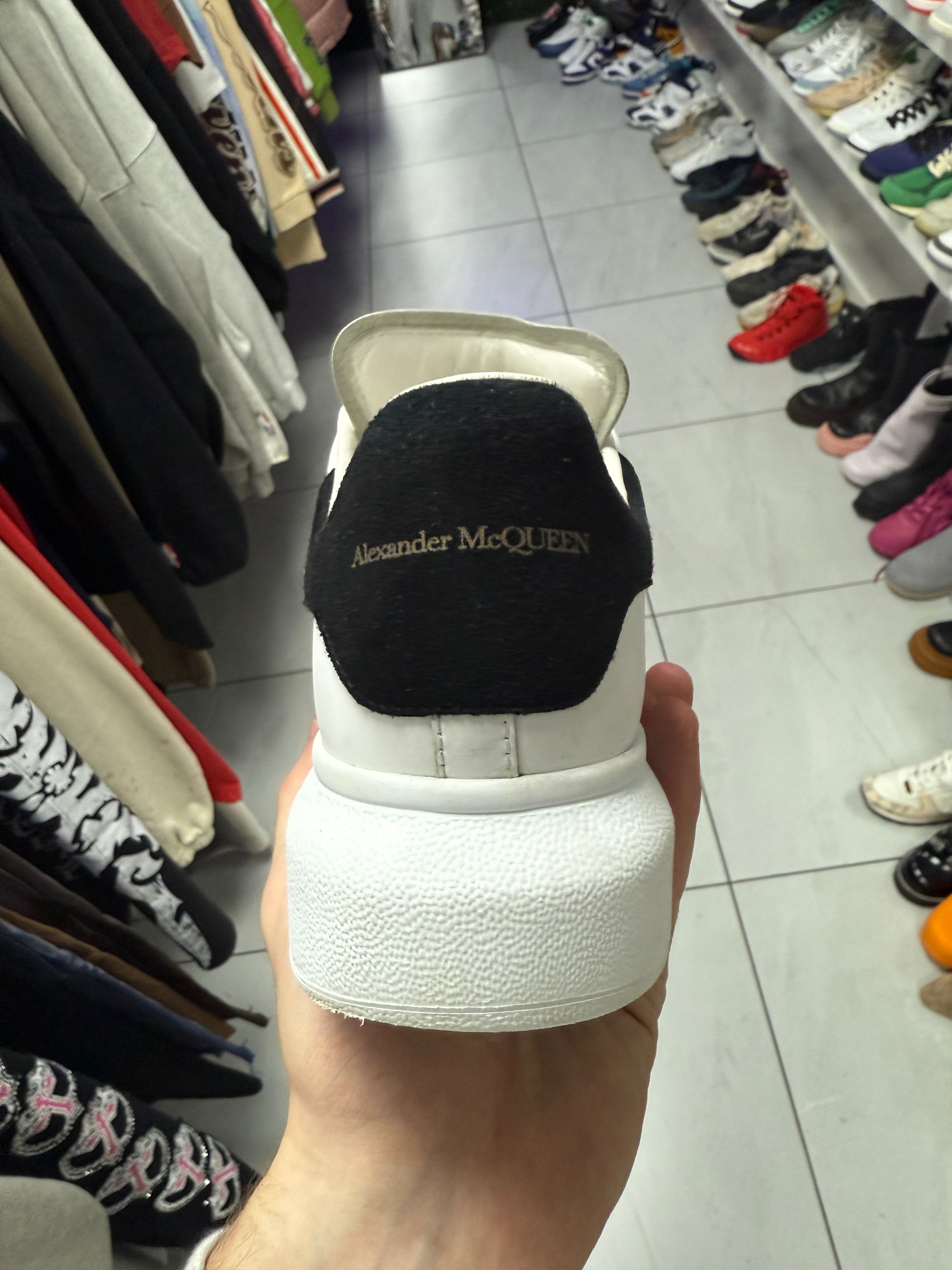 Alexander McQueen Black White Used 37.5 (US 4.5) No Box