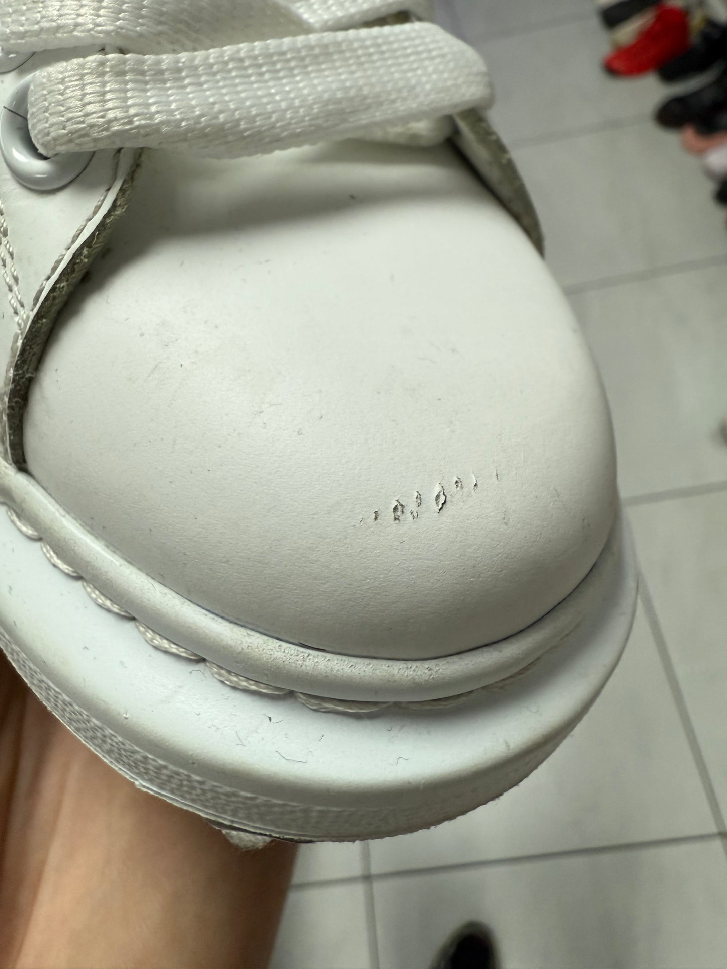 Alexander McQueen Black White Used 37.5 (US 4.5) No Box