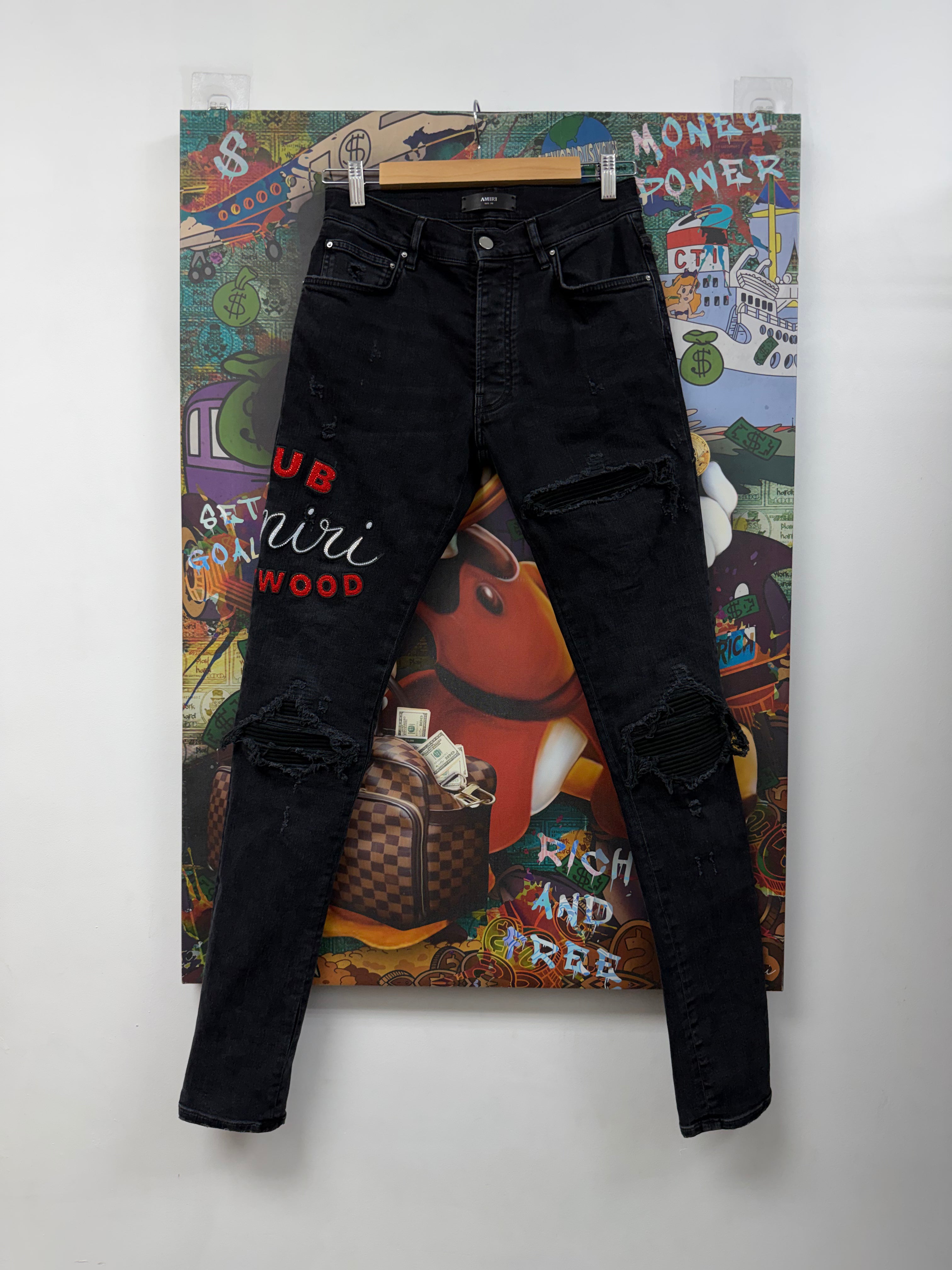 Amiri Black Wash 'Club Hollywood' Jeans
