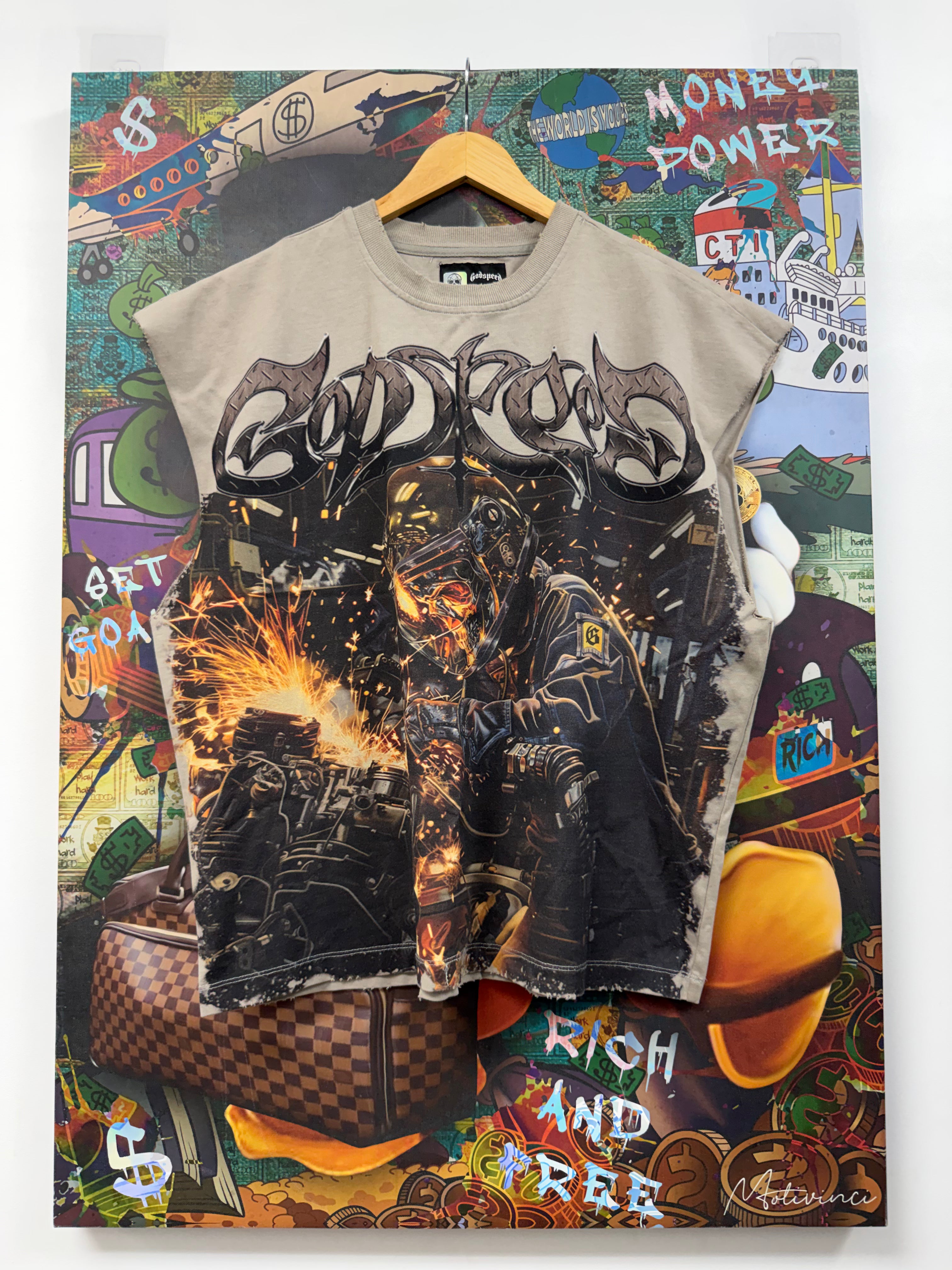 Godspeed Sleeveless Steel Sharpens Tee