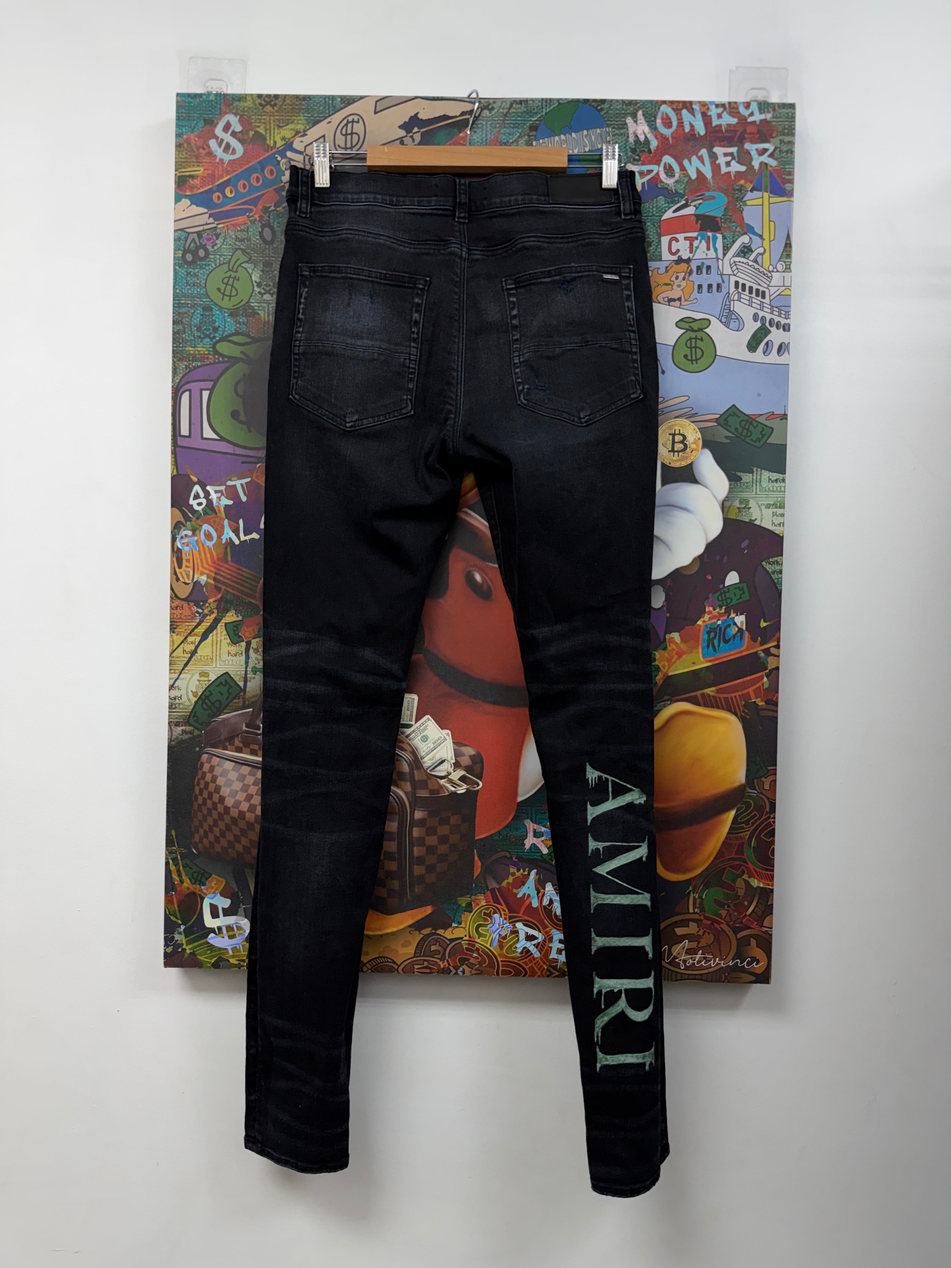 Amiri Black Wash MA Slime Jeans