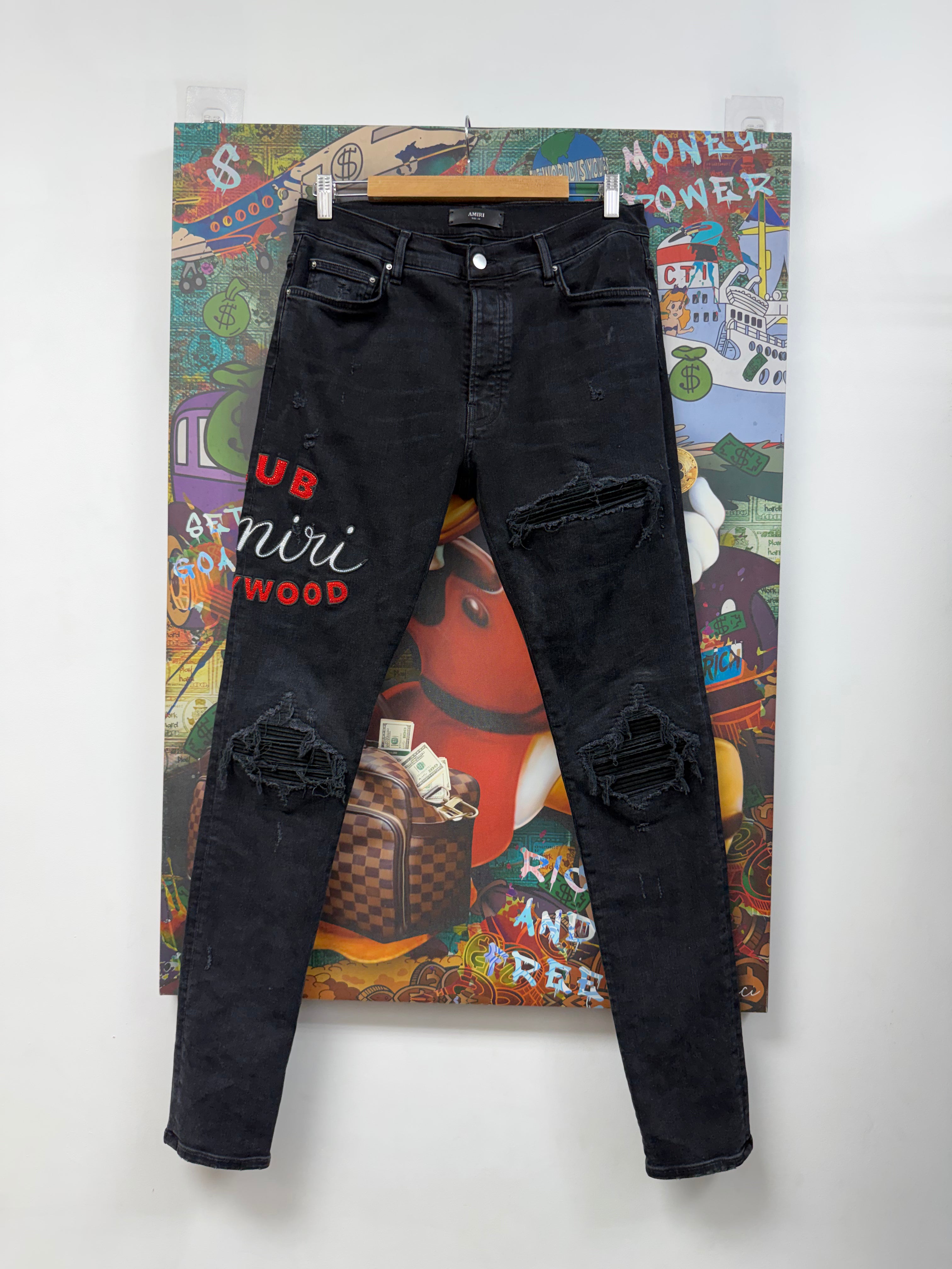 Amiri Black Wash 'Club Hollywood' Jeans