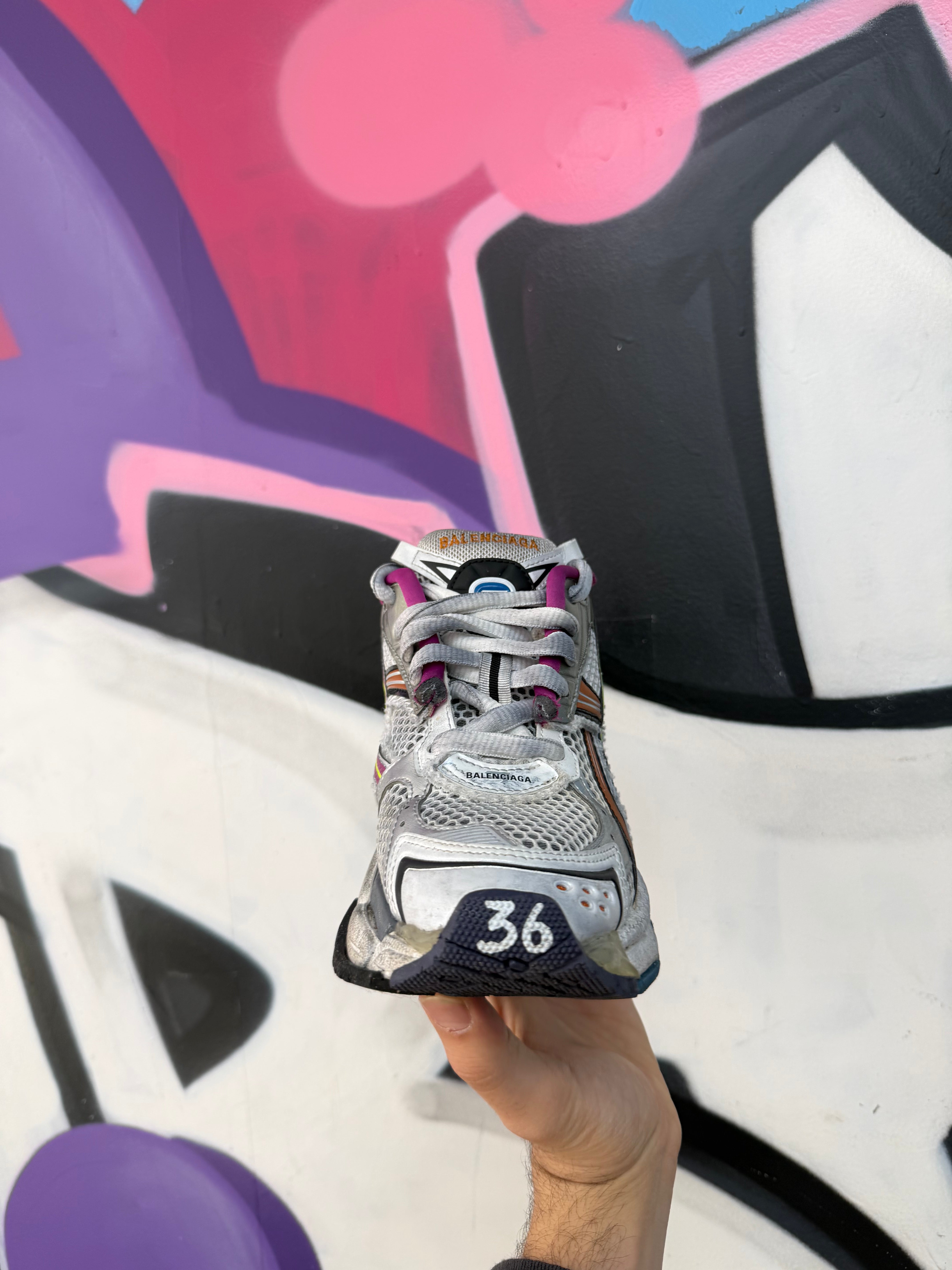Balenciaga Multi Color Runner Sneakers
