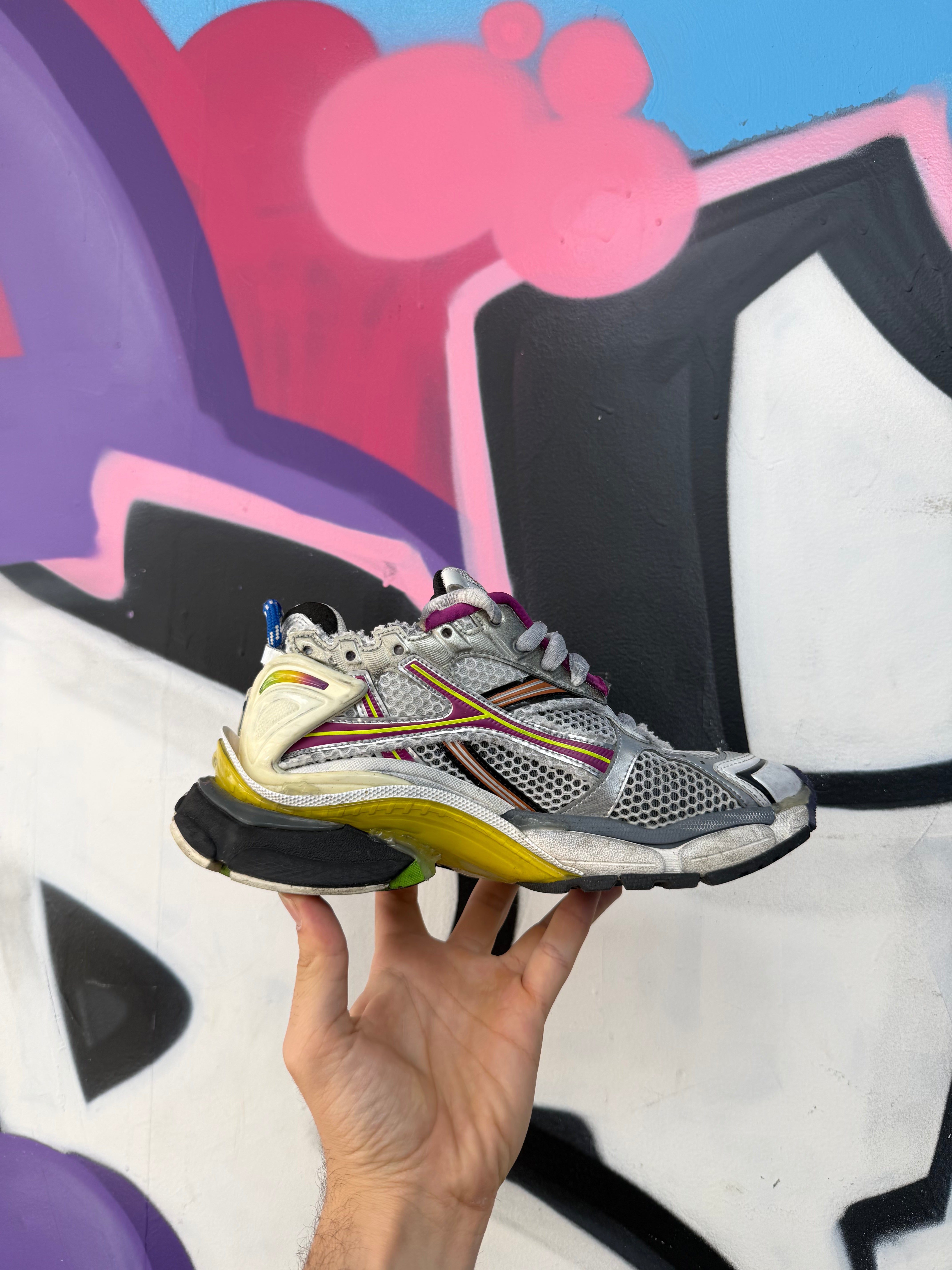 Balenciaga Multi Color Runner Sneakers