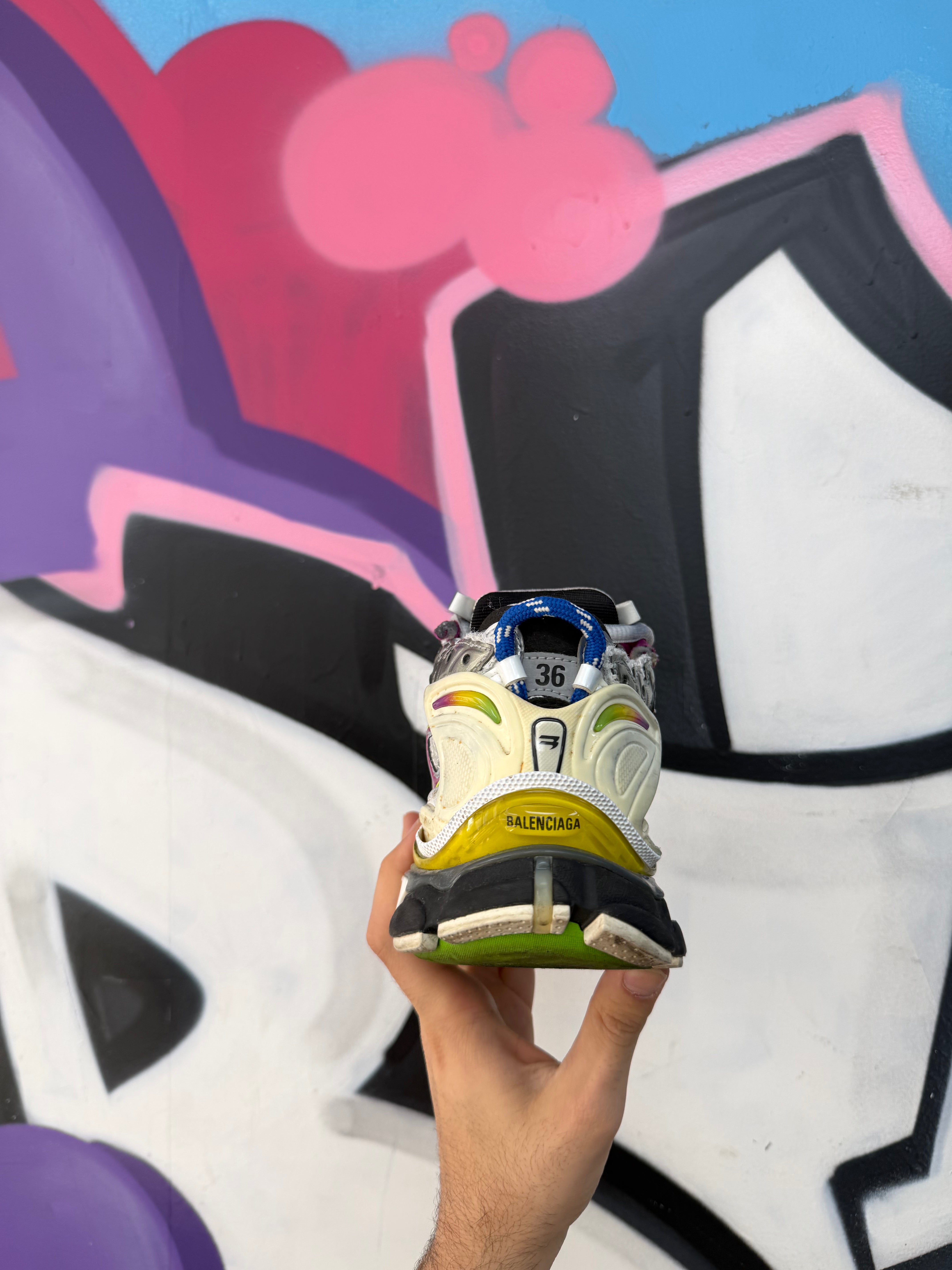 Balenciaga Multi Color Runner Sneakers