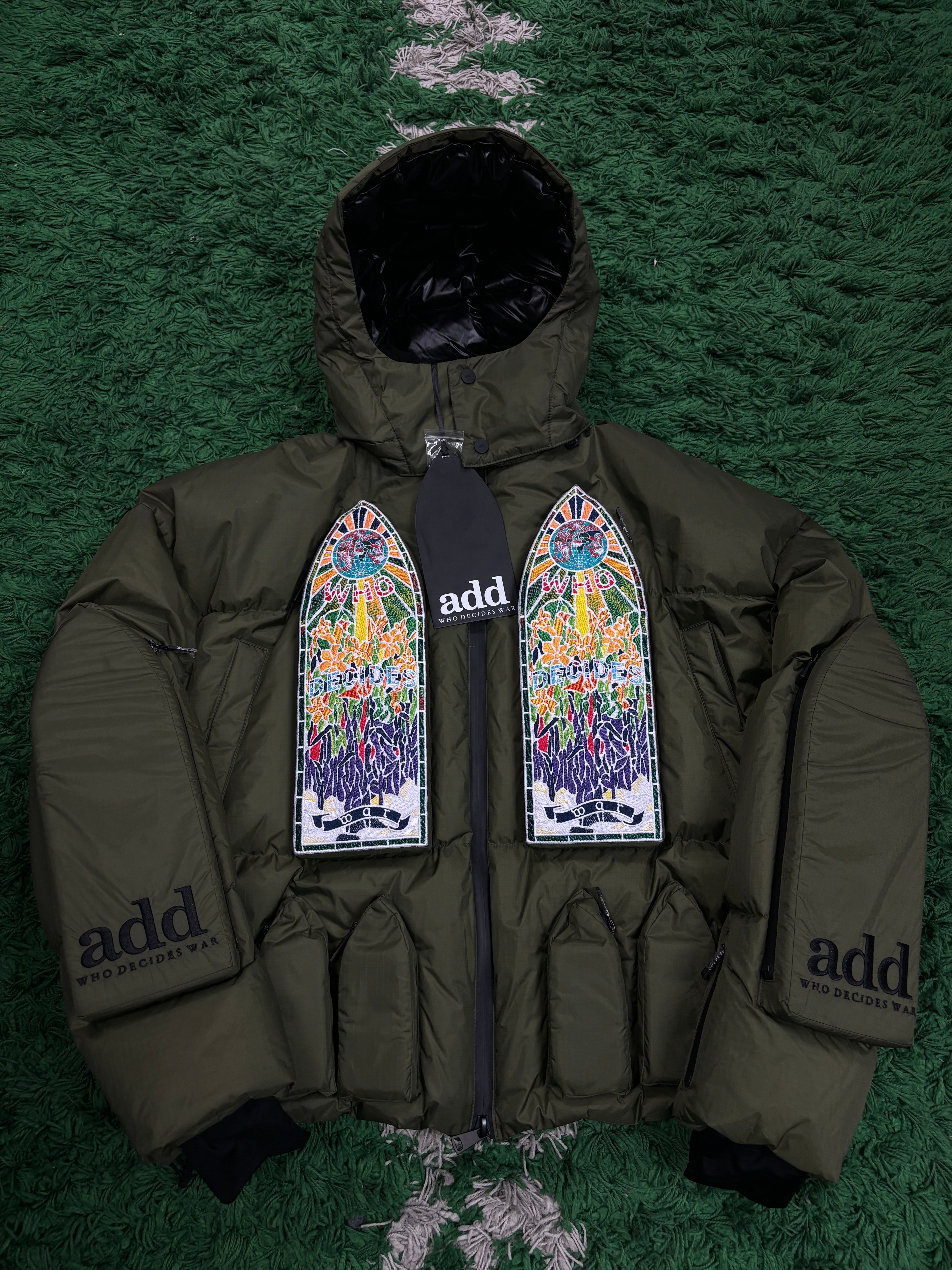 WDW Down Jacket Green New Small With Tags