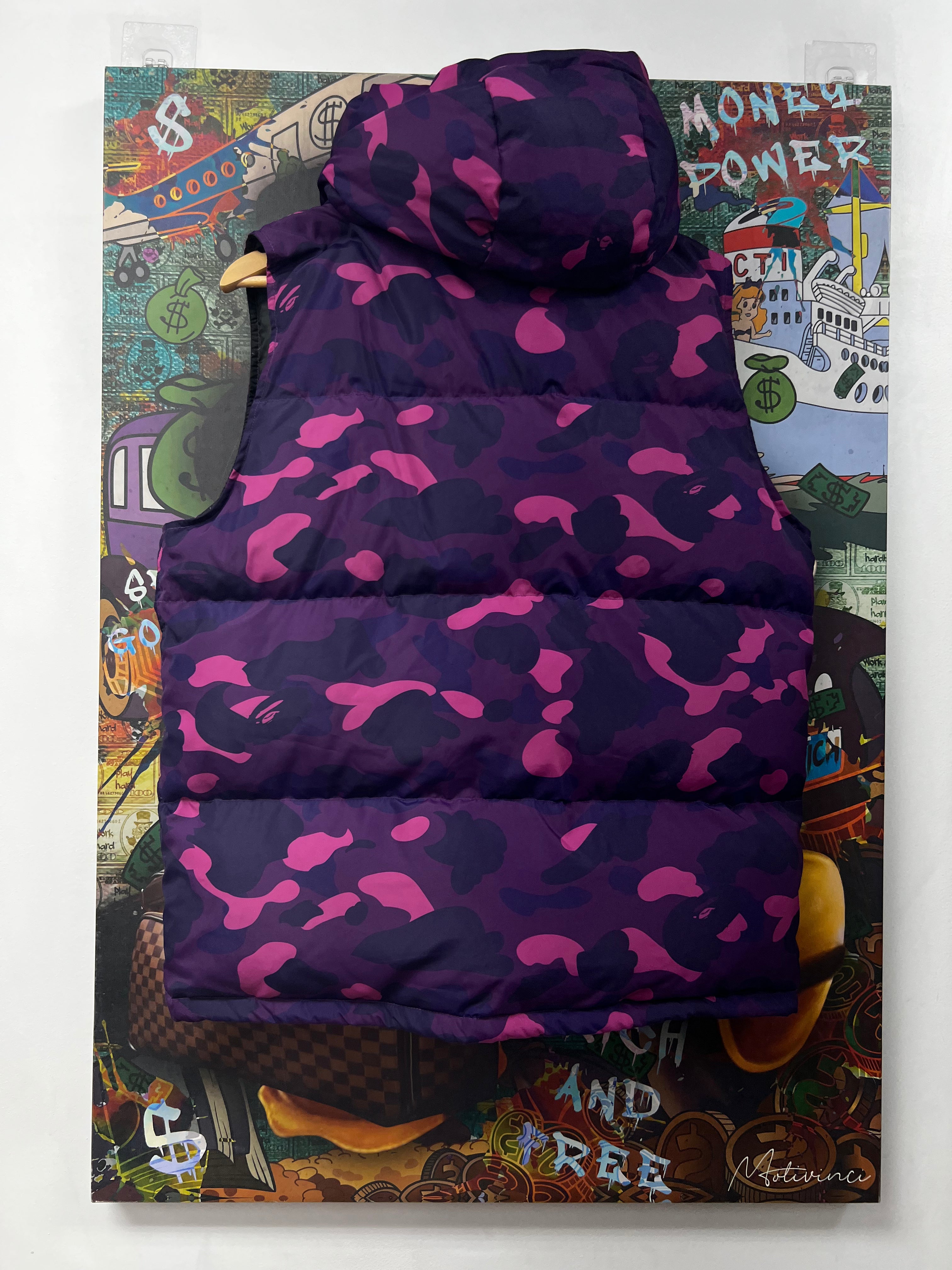 BAPE Purple Monogram Puffer Vest
