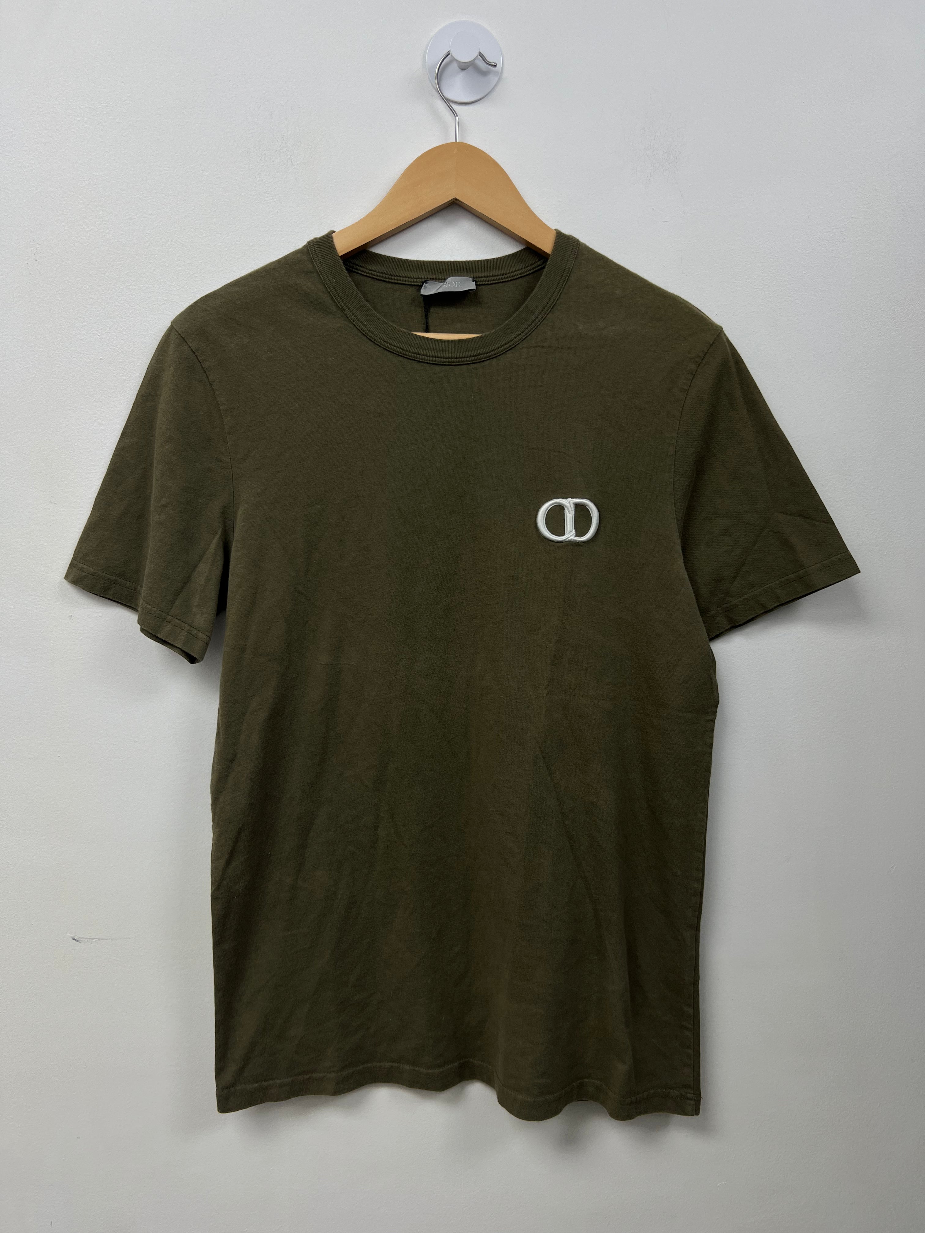 Dior Olive CD Icon Logo Tee