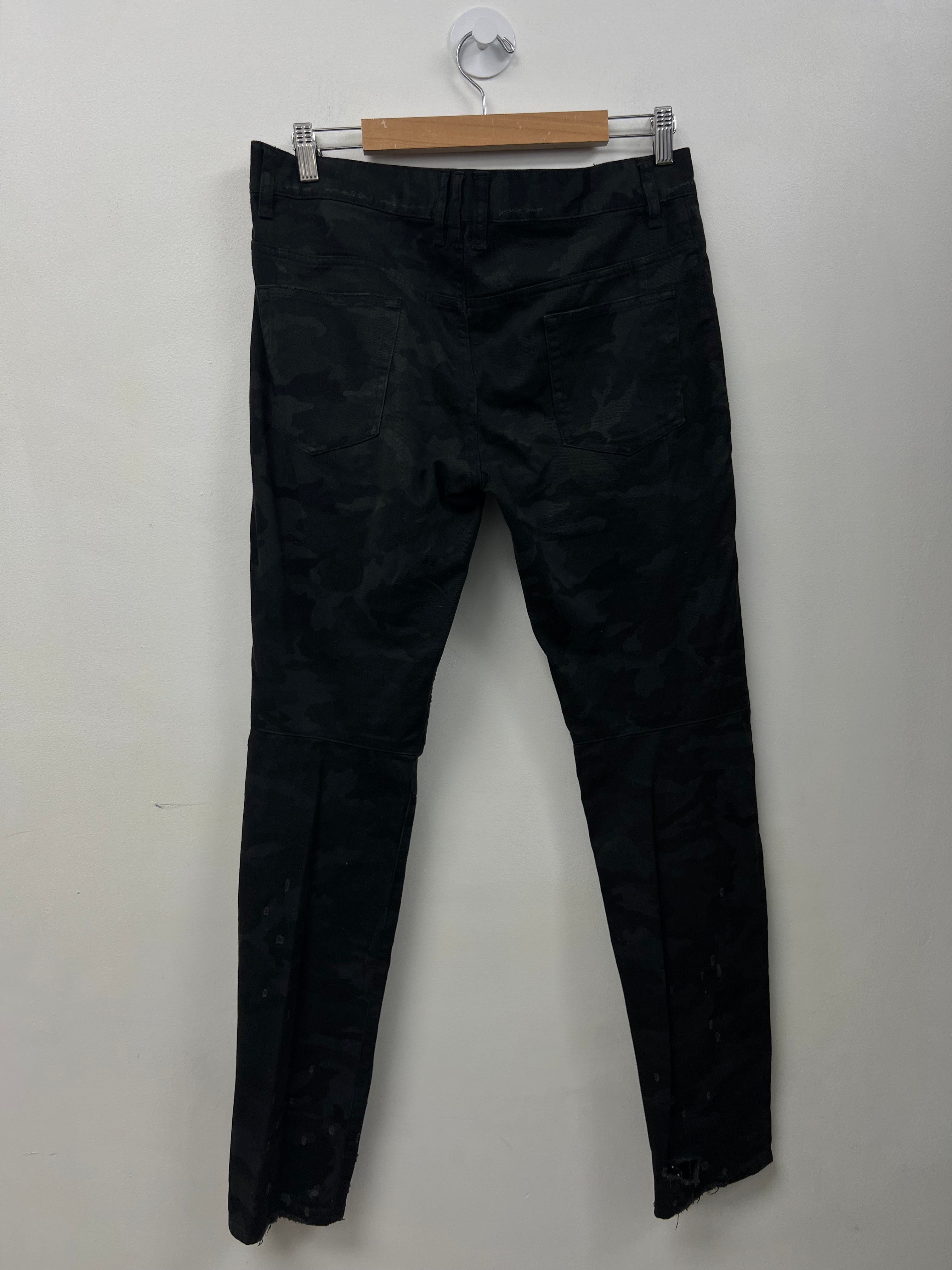 Balmain Camo Biker Pants