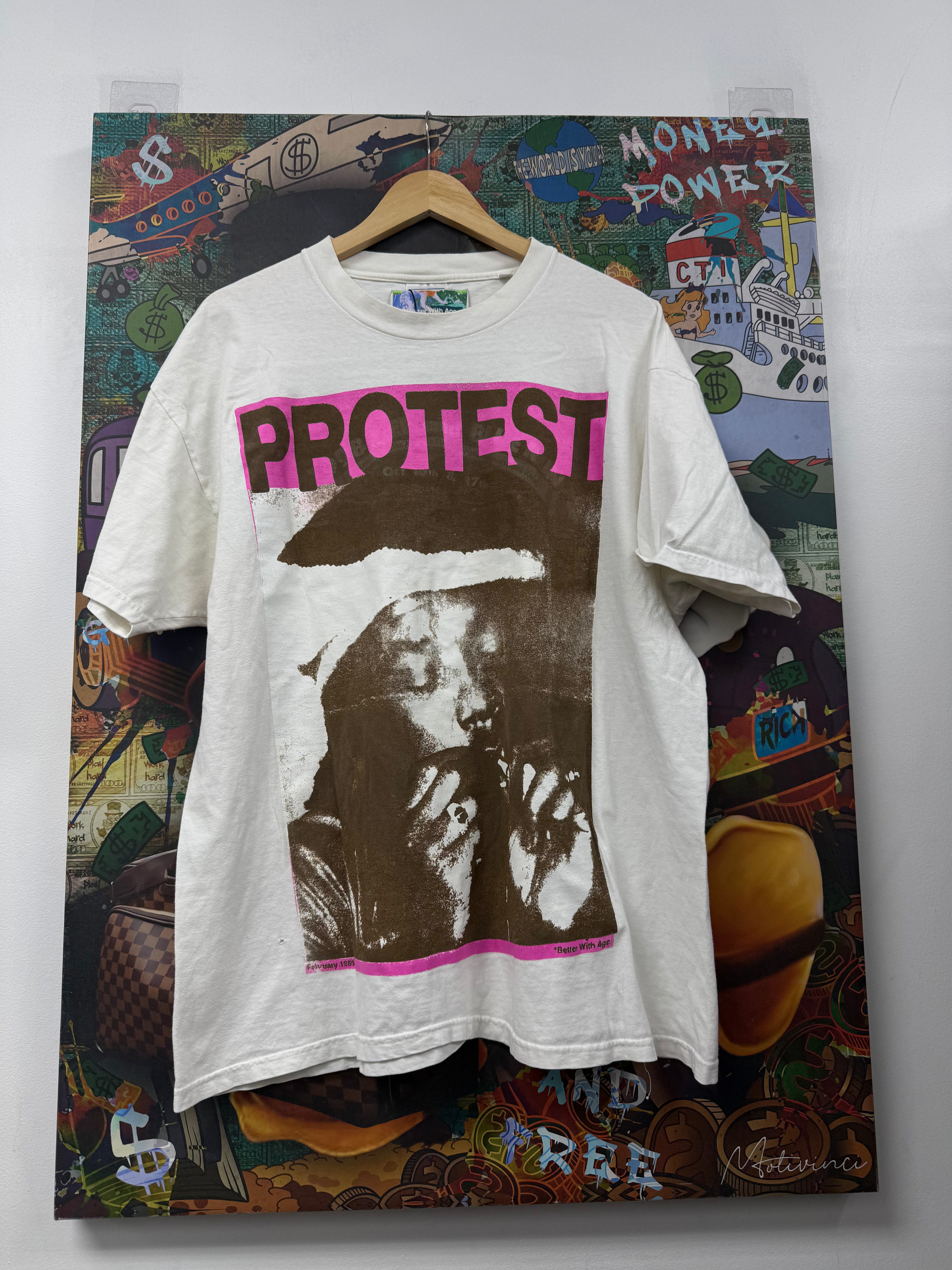 Better With Age White Protest Tee