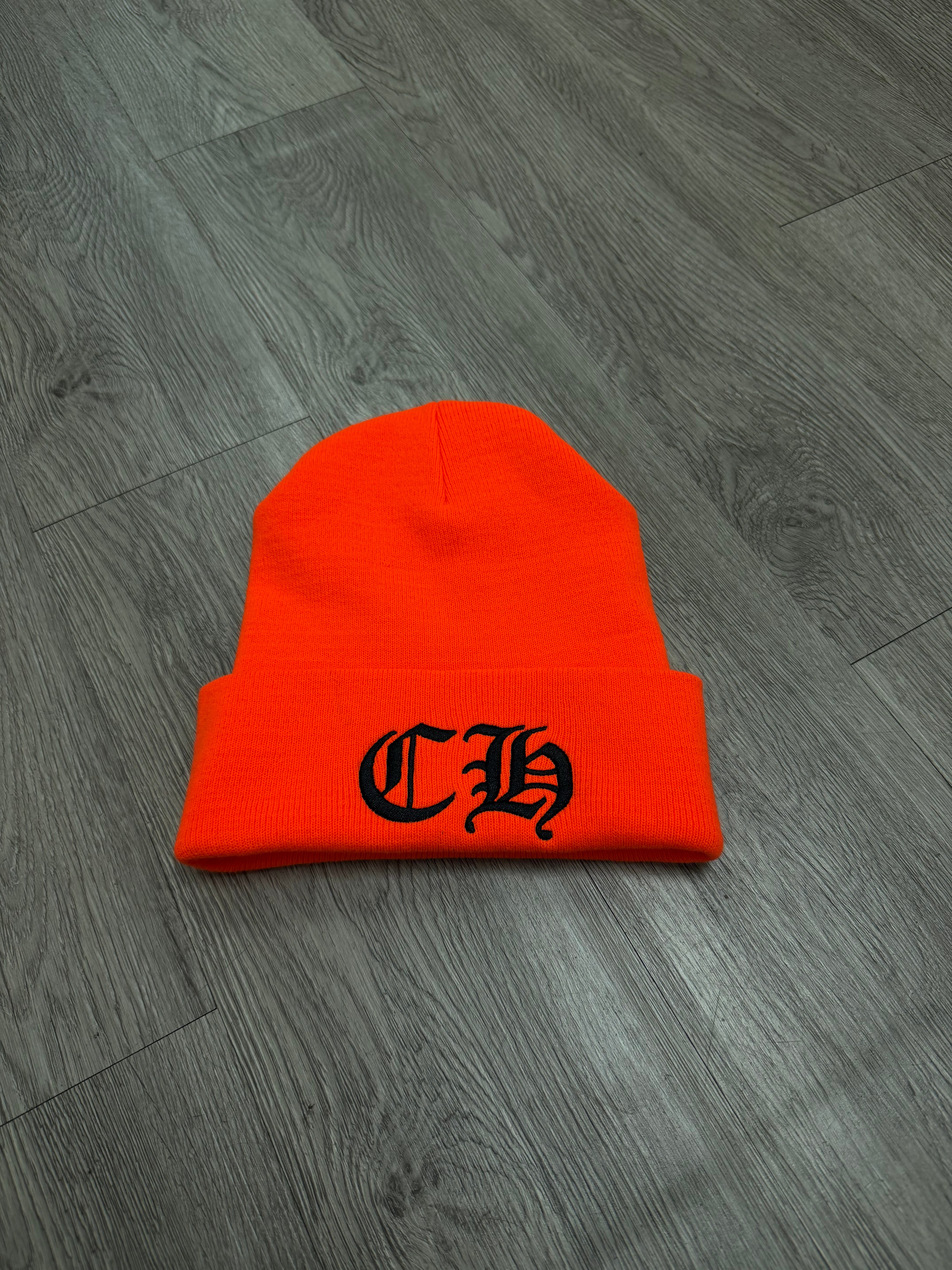 Chrome Hearts Orange Black CH Beanie Beanie