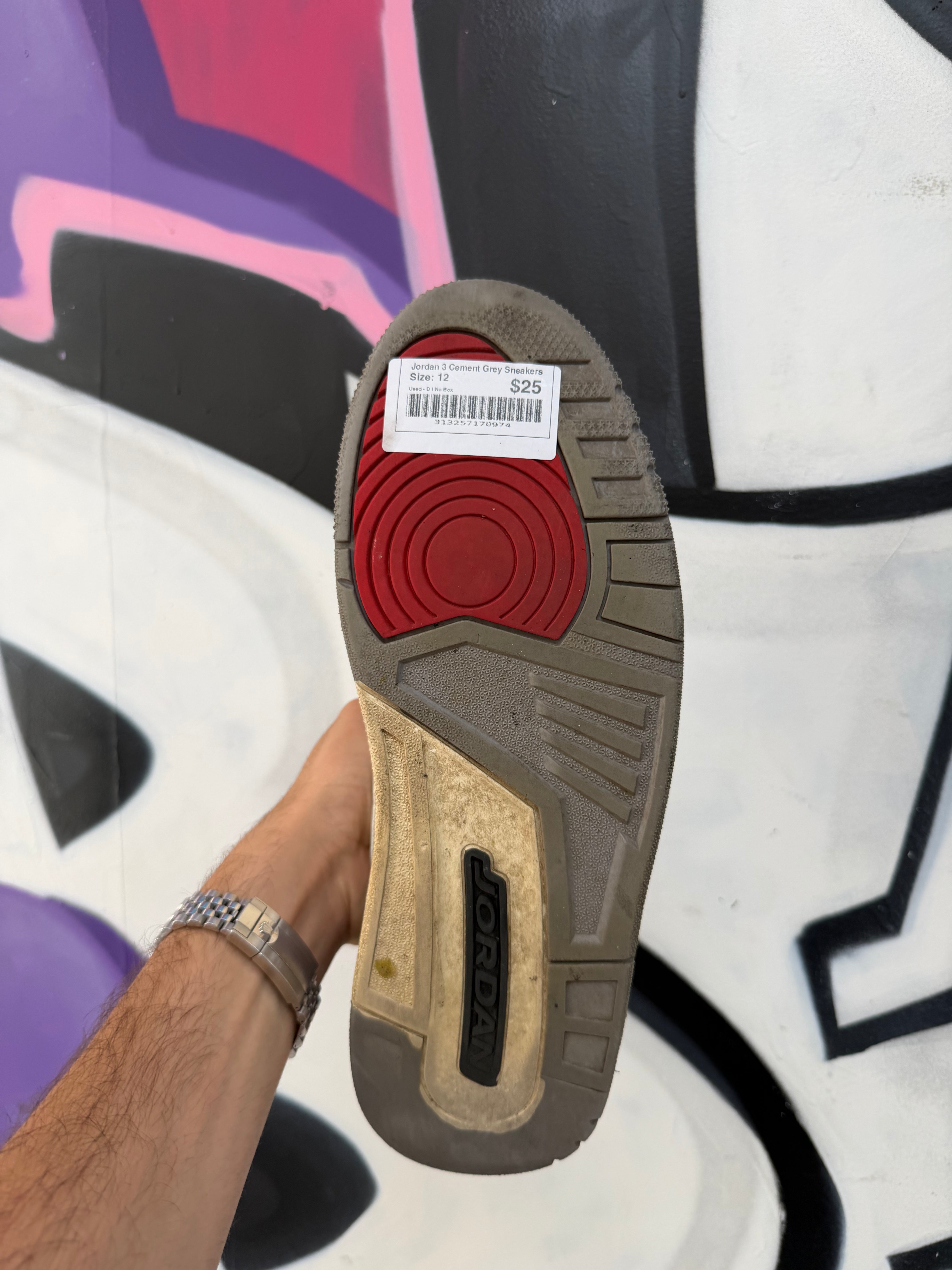 Jordan 3 Cement Grey Sneakers