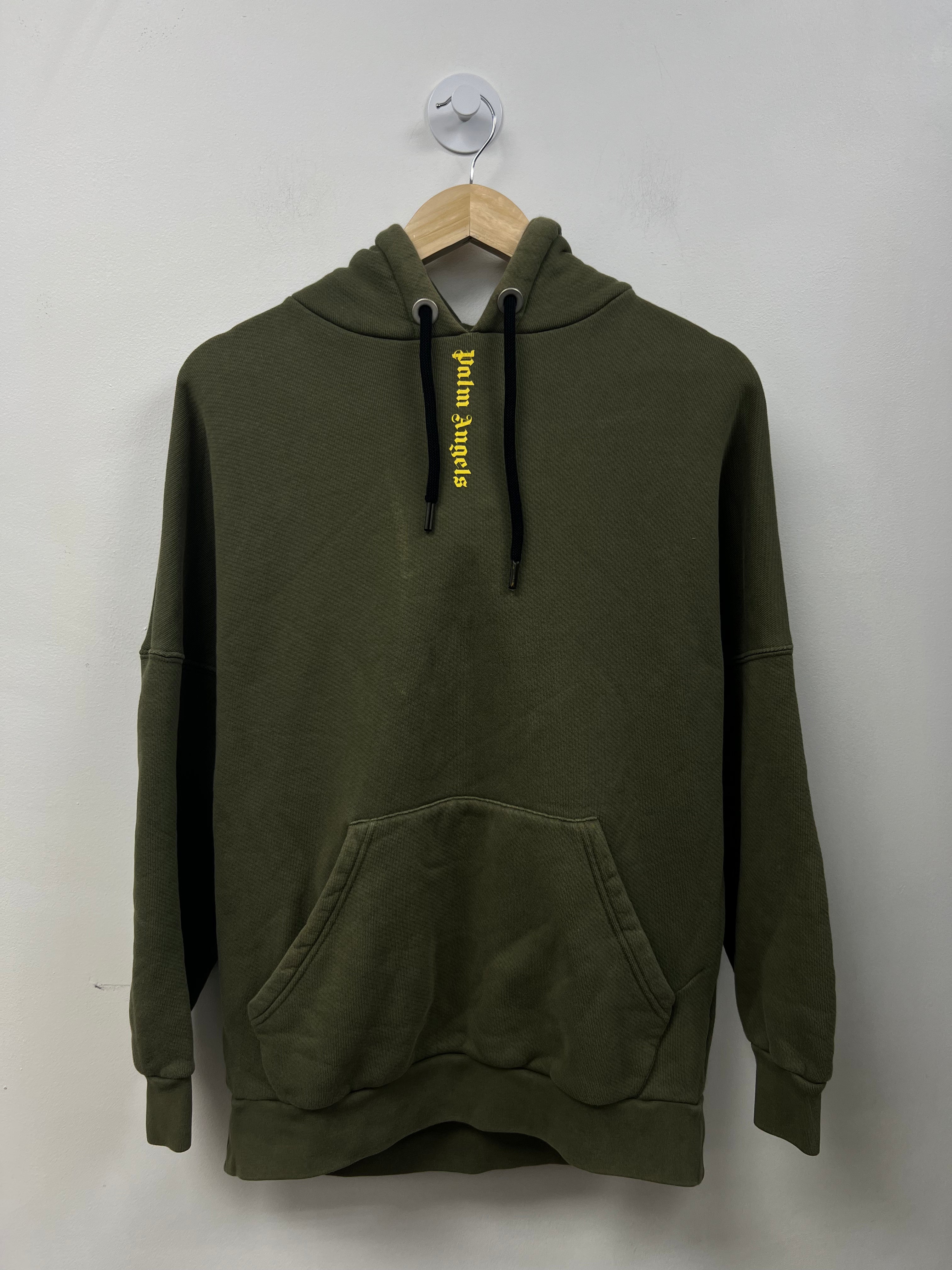 Palm Angels Green Yellow Hoodie
