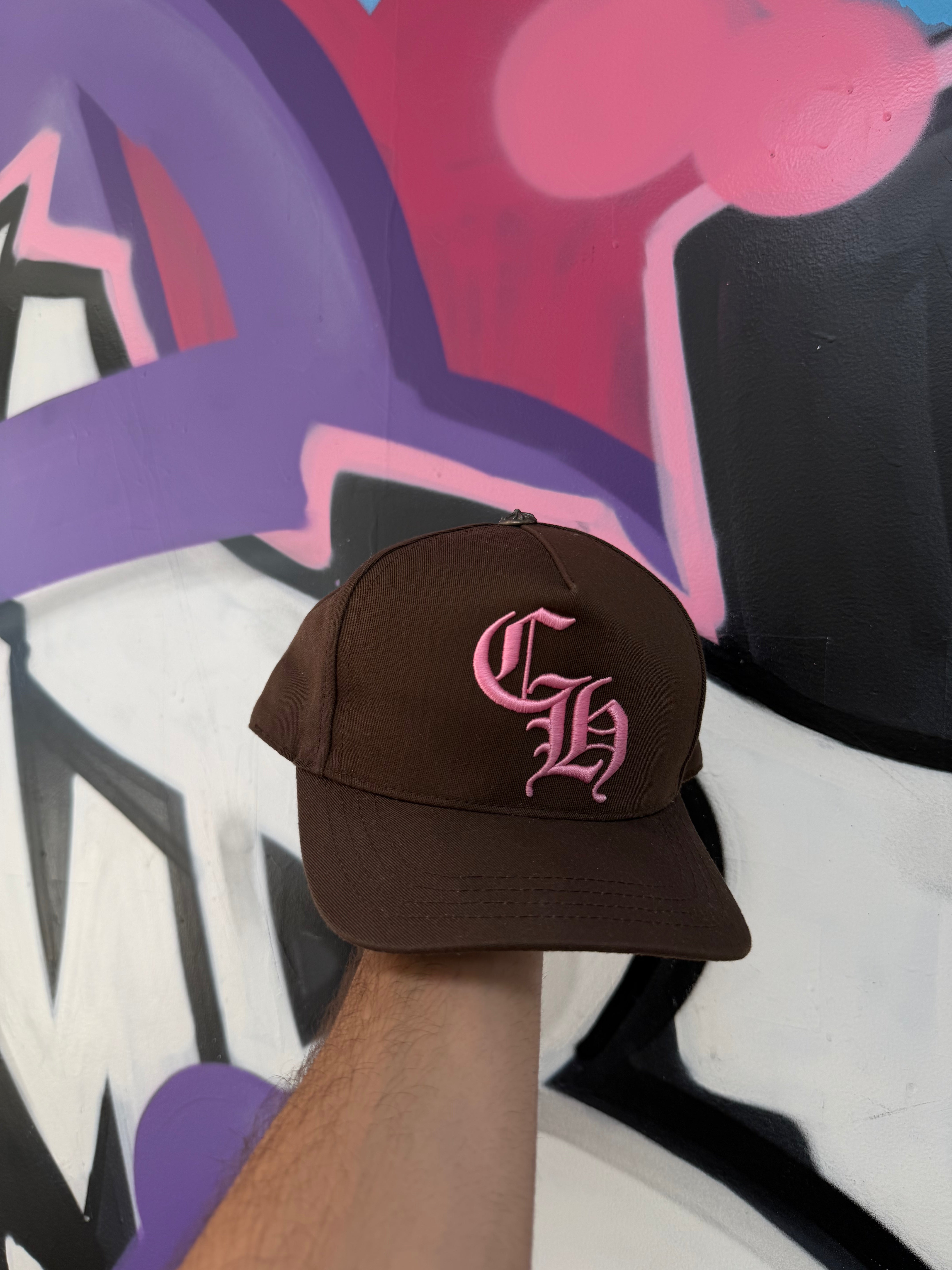 Chrome Hearts Brown Pink CH Hat