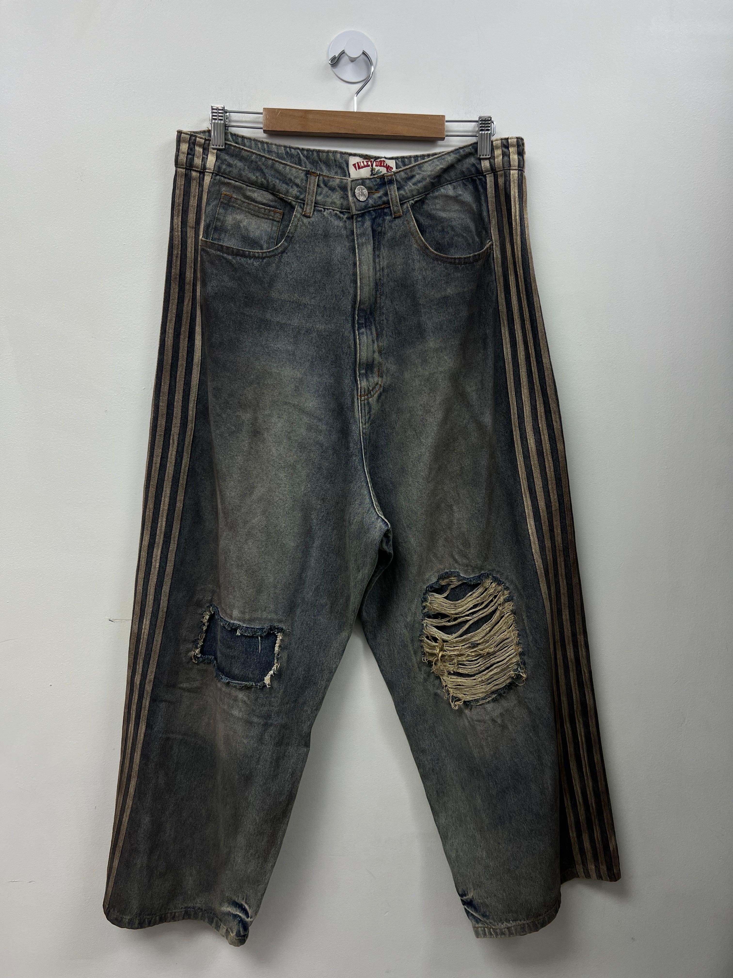 Vale Dark Wash Striped Jeans